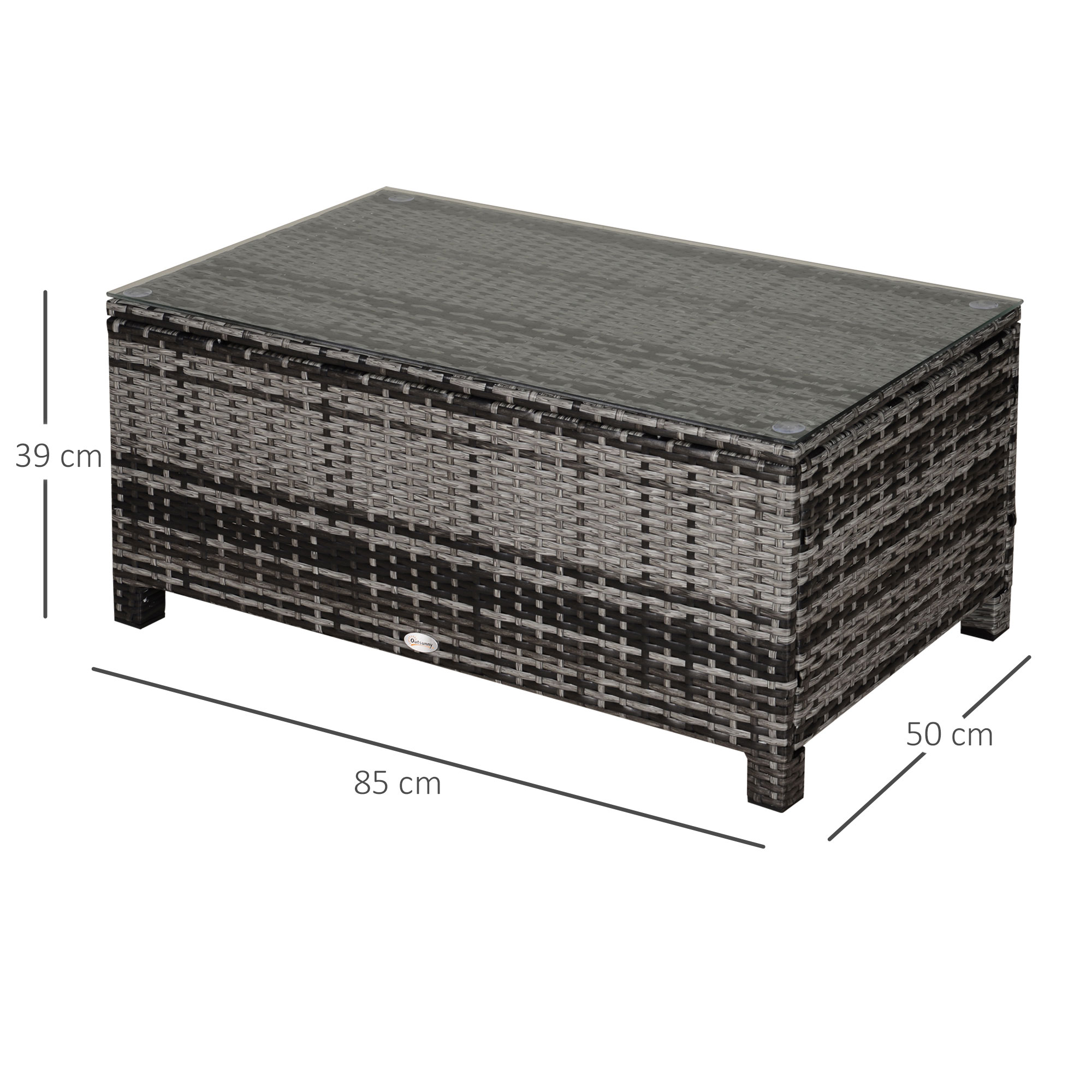 Assemblage table rotin