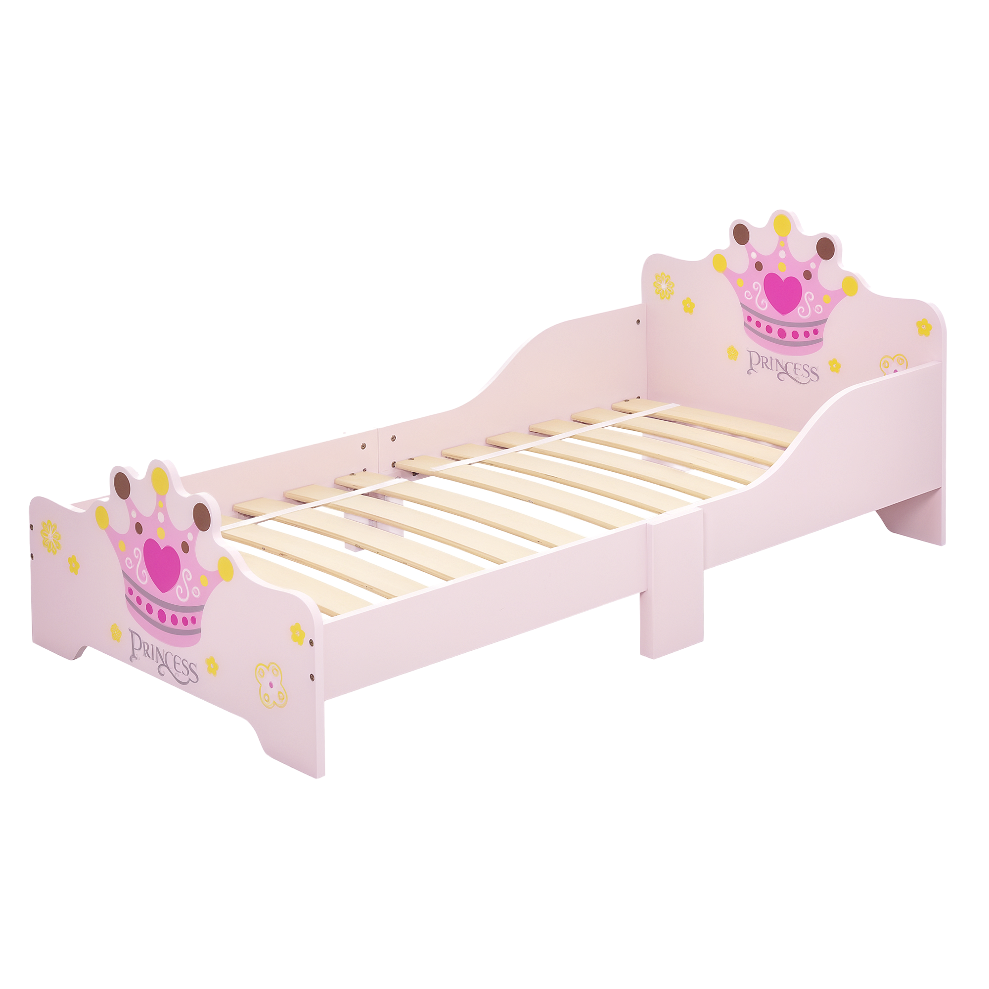 Kinderbett ab +3 Jahren, 143 x 73 x 60 cm, mit Corona-Schutz, 50 kg für den Schlafplatz Rosa_voghion.com