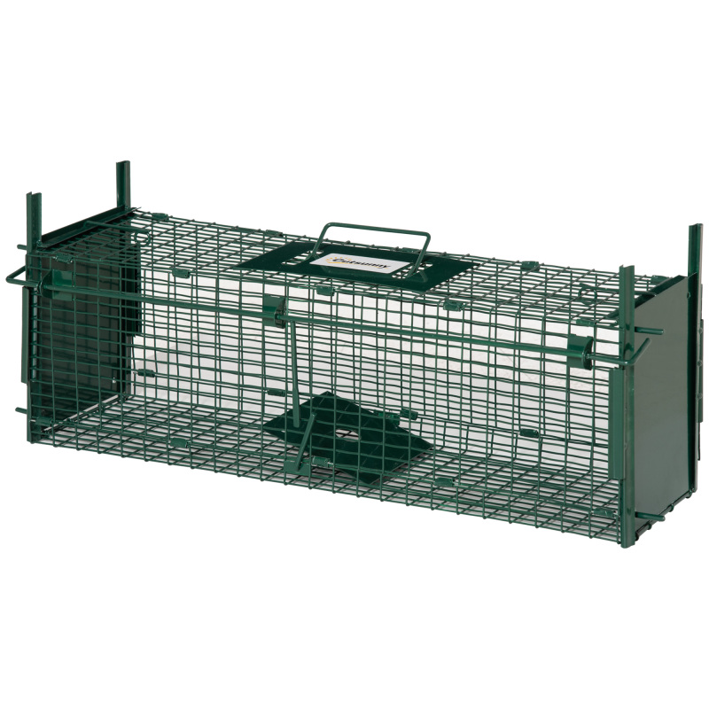 Cage antirongeur Irovami 60x18x20 cm double porte – vue générale verte