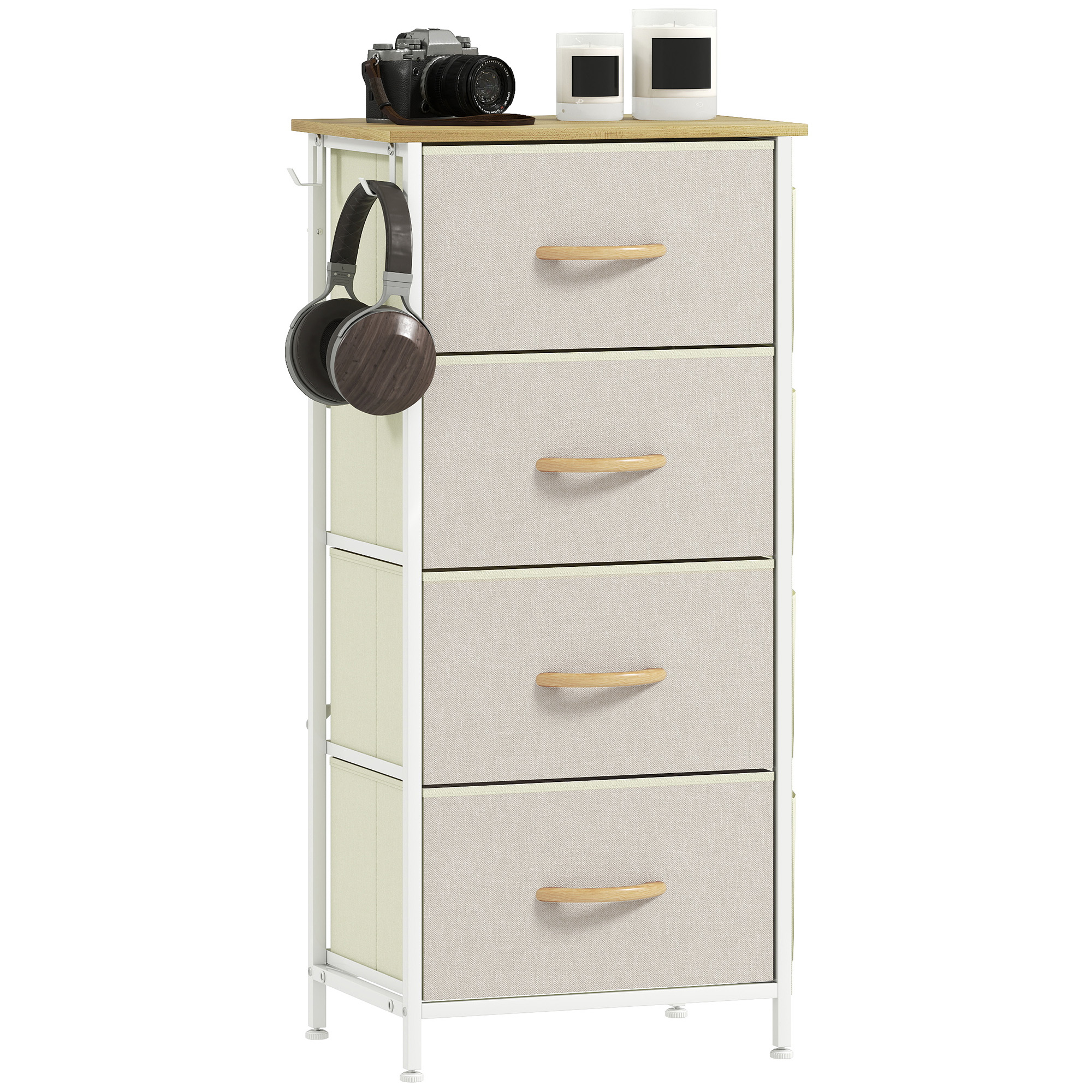 Commode à 4 tiroirs Irovami beige vue générale