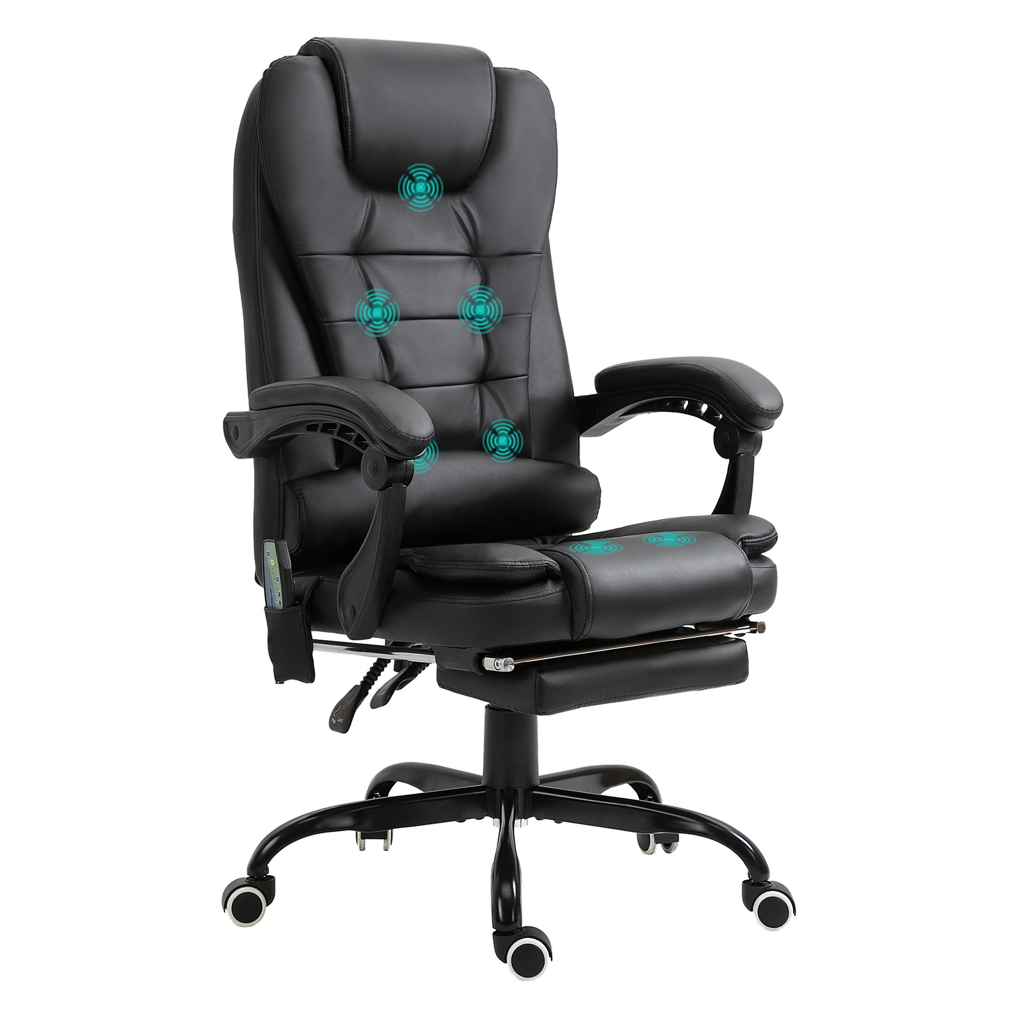 Fauteuil de bureau massant noir