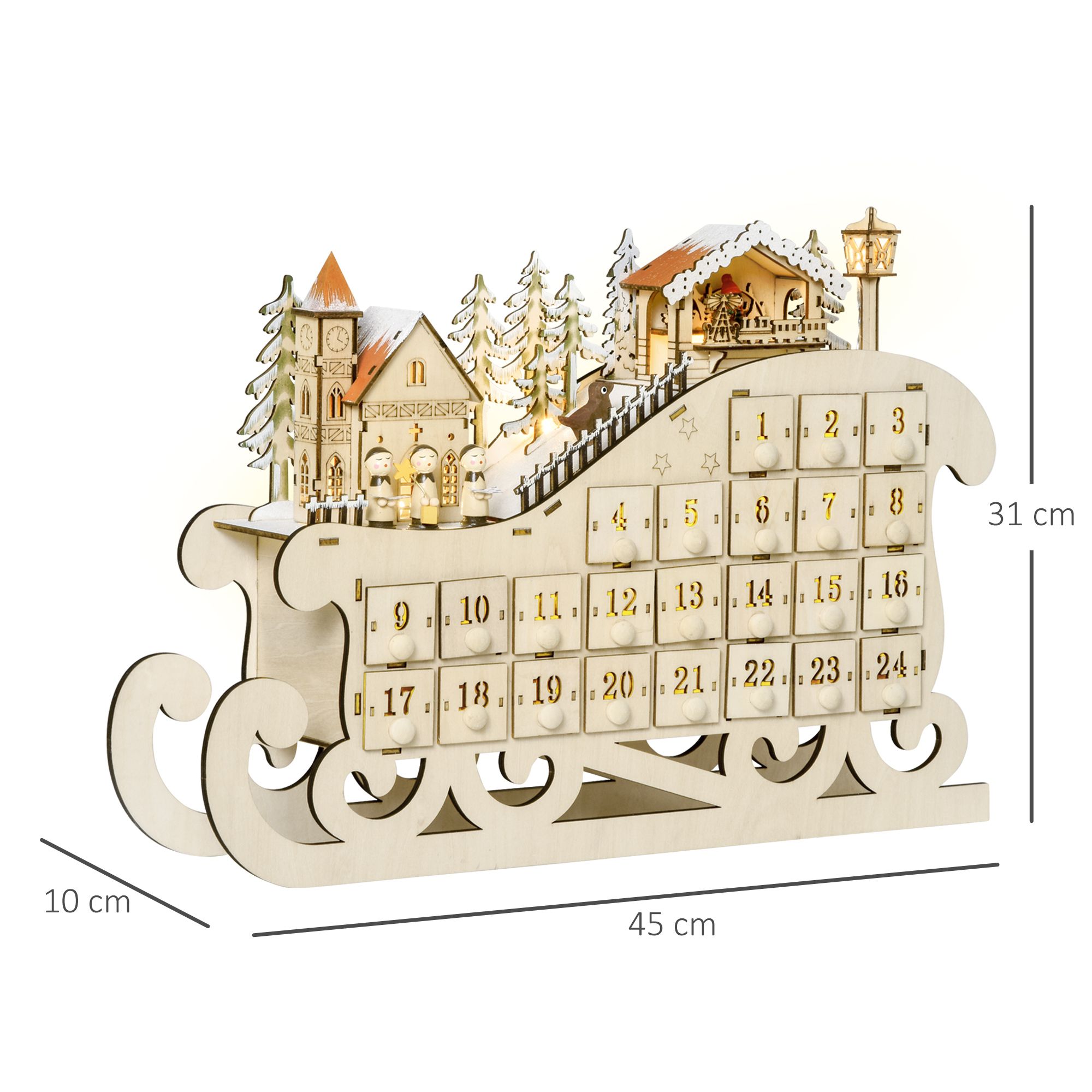 Calendrier de l'Avent traîneau