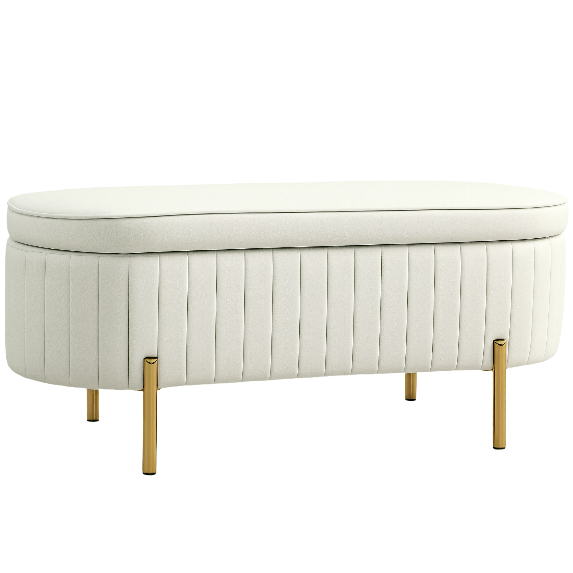 Banc de rangement. bout de lit en velour