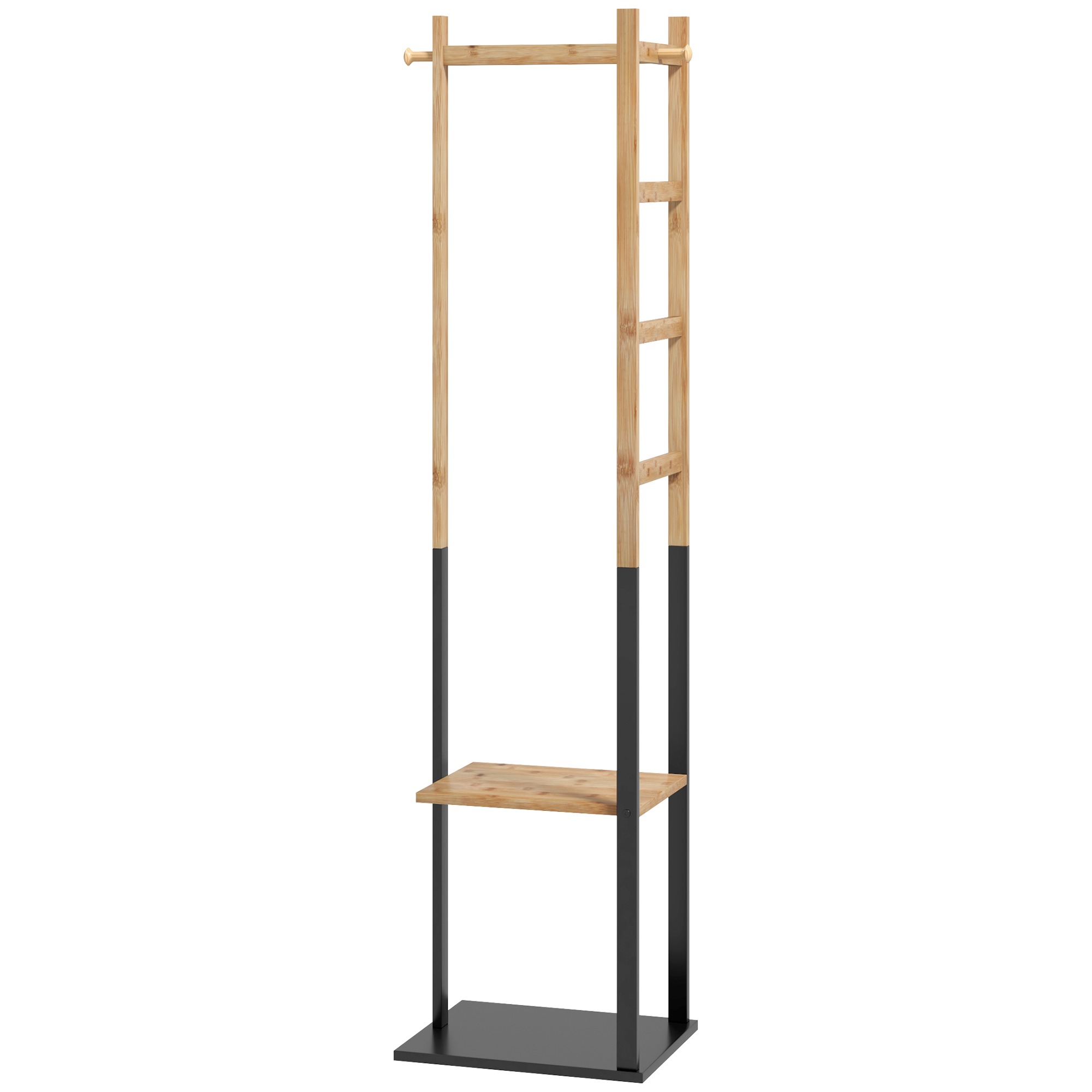 Wardrobe – Bamboo, Rod + Shelves + Hooks + 4 Side Bars_voghion.com