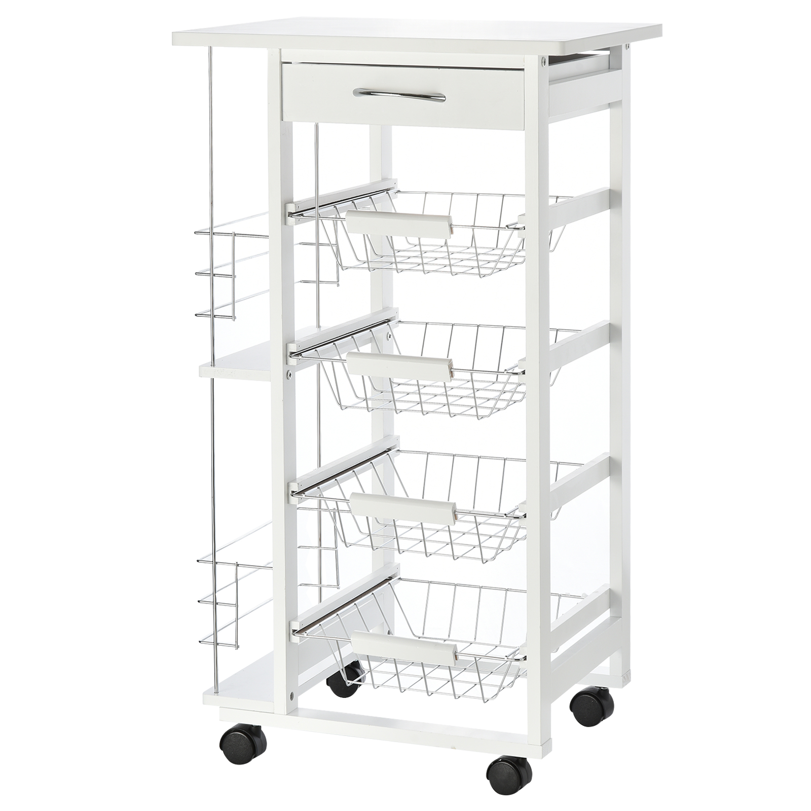dettagli cestelli metallici carrello