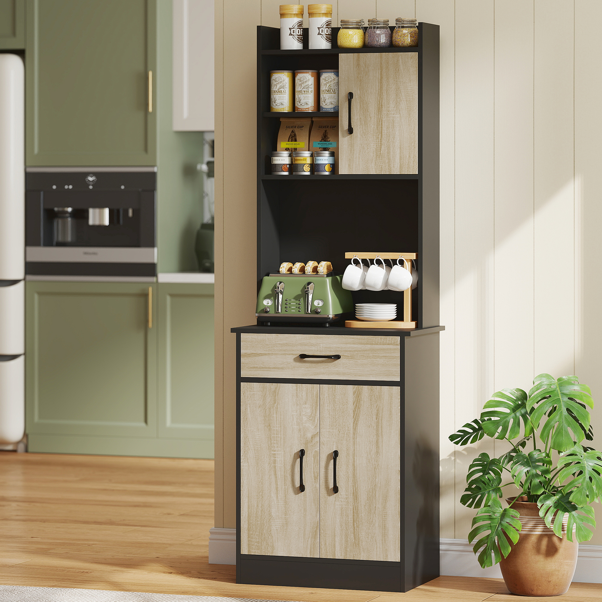Credenza mobile in cucina – esempio organizzazione