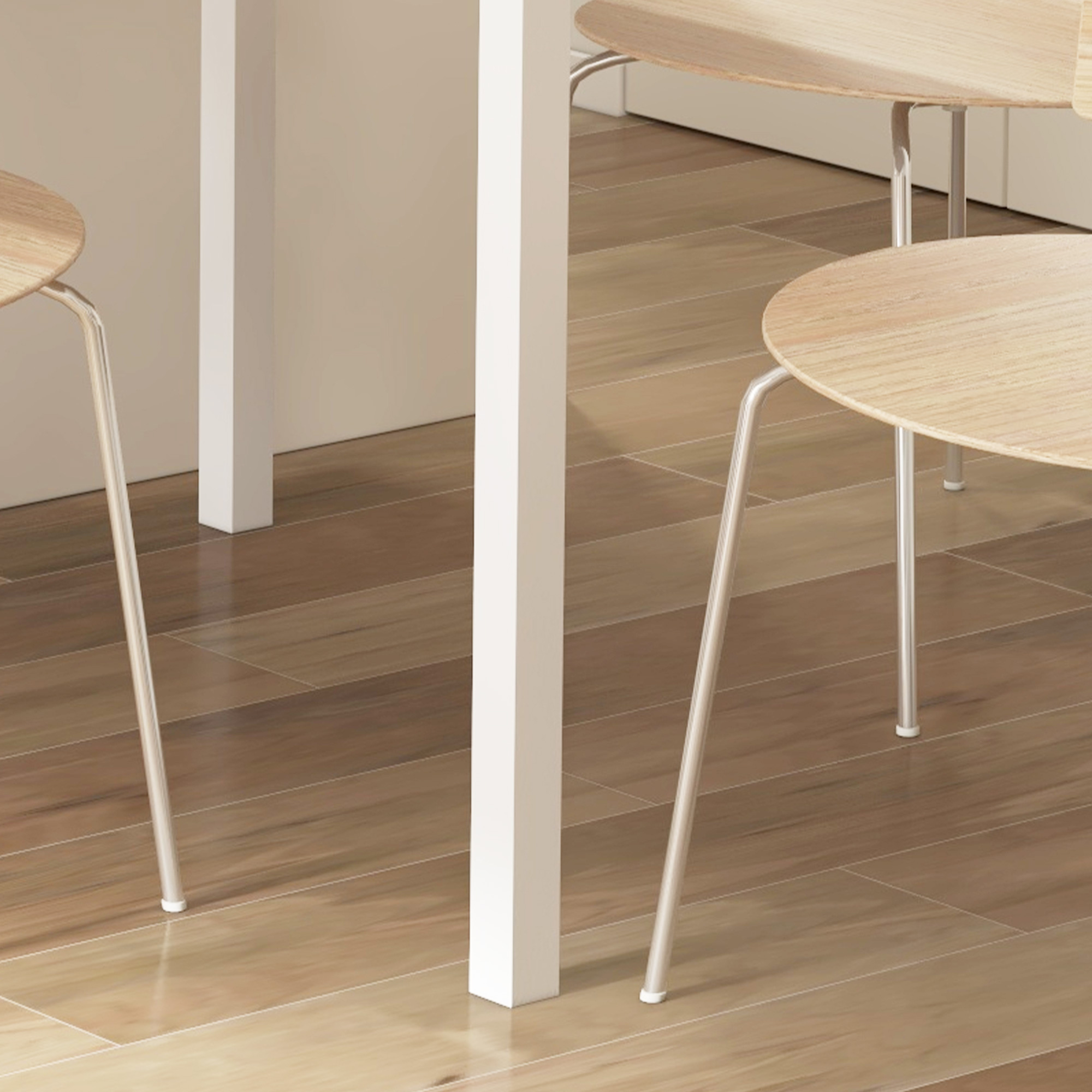 Ausziehbarer Esstisch, modernes Design, Küchentisch mit großer Tischplatte für 6 Personen, dunkelbraunes Stahlgestell_voghion.com