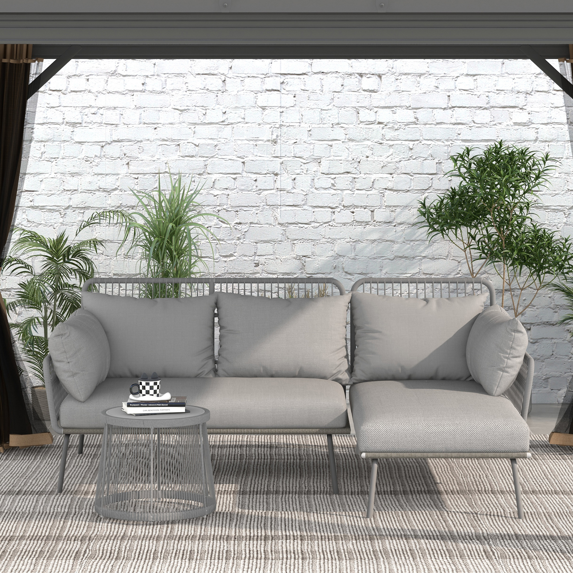 dettaglio rattan e struttura