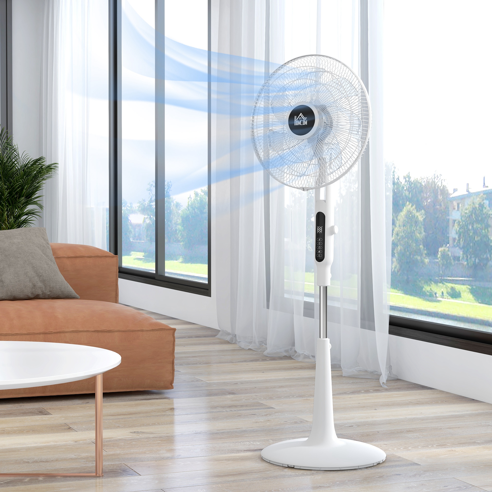 Ventilateur sur pied avec télécommande