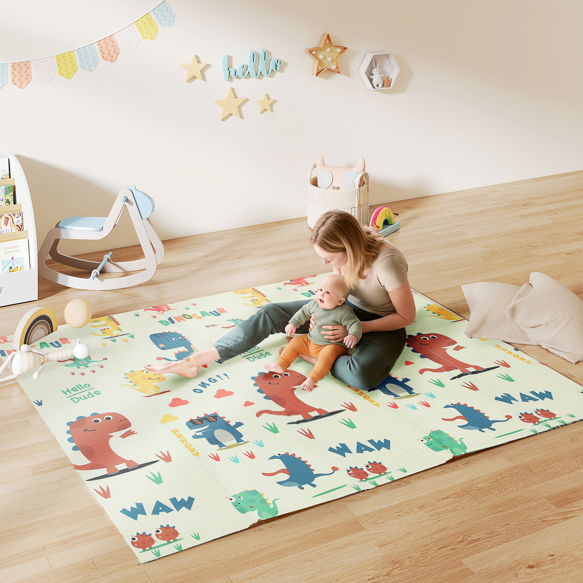 Parque infantil con bordes elevados de 16 cm