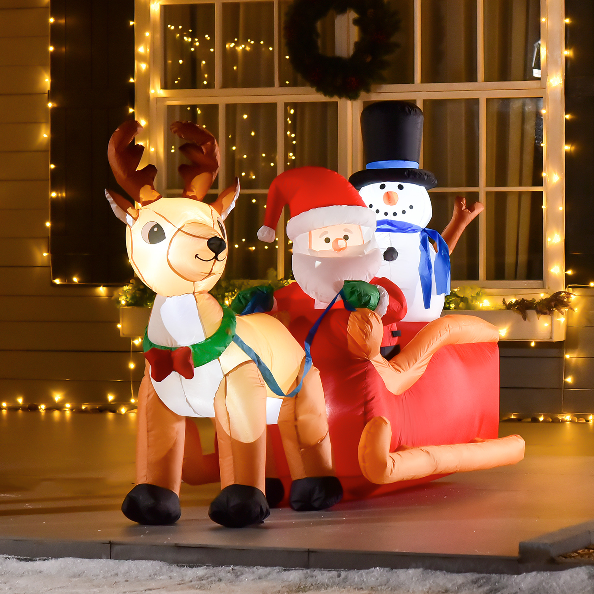 Décoration Noël gonflable