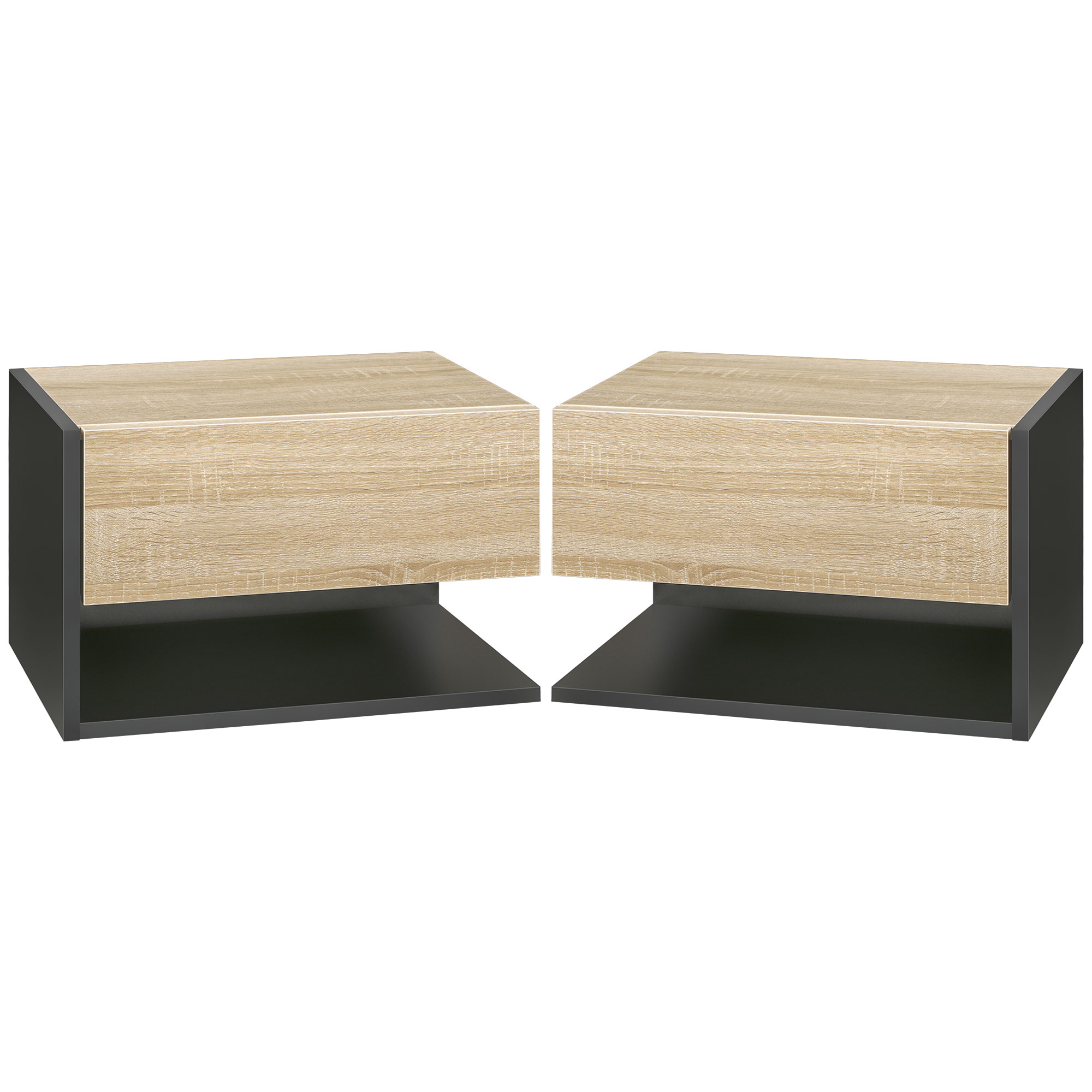 Lot de 2 Tables de Chevet murales - Lot