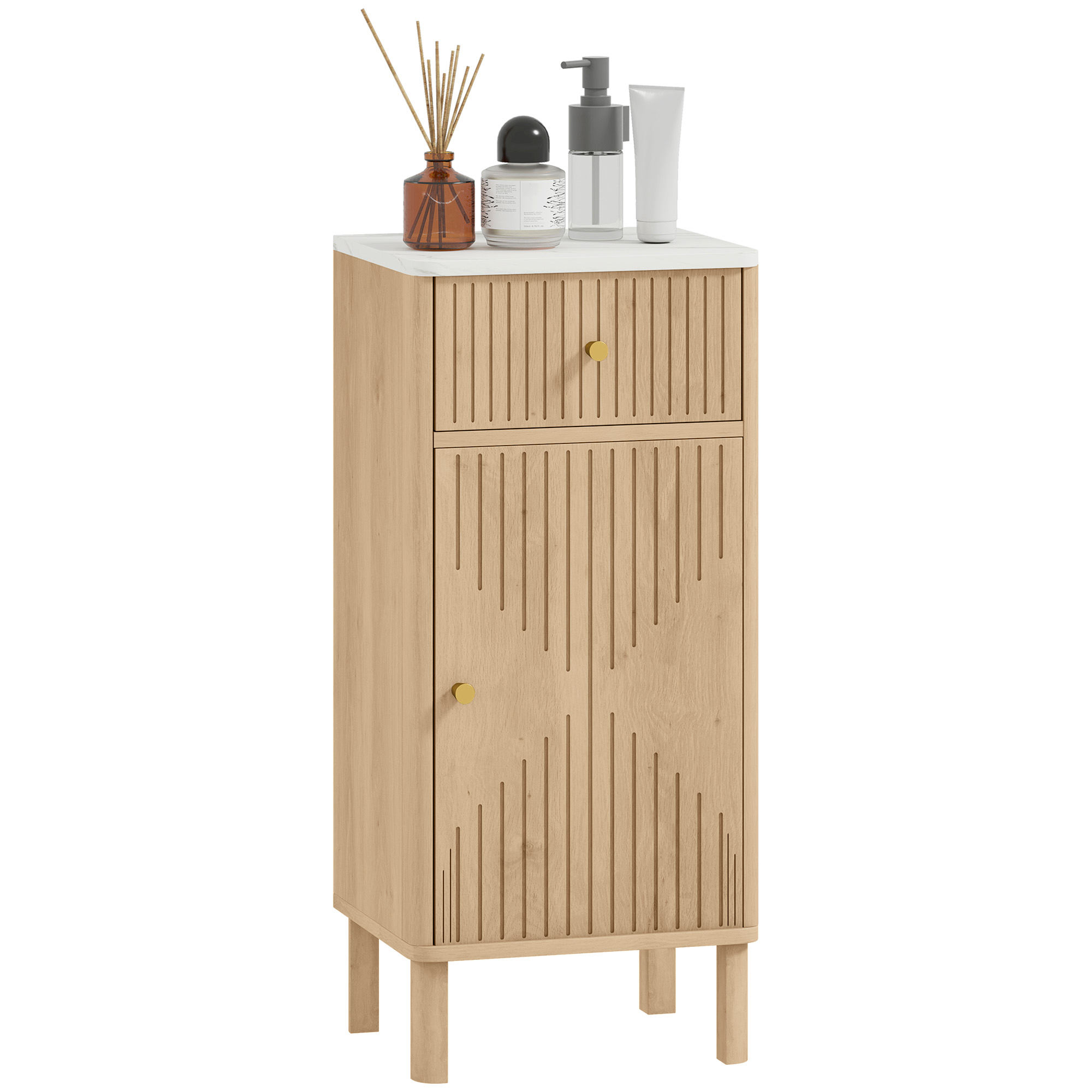 Meuble salle de bain compartiments