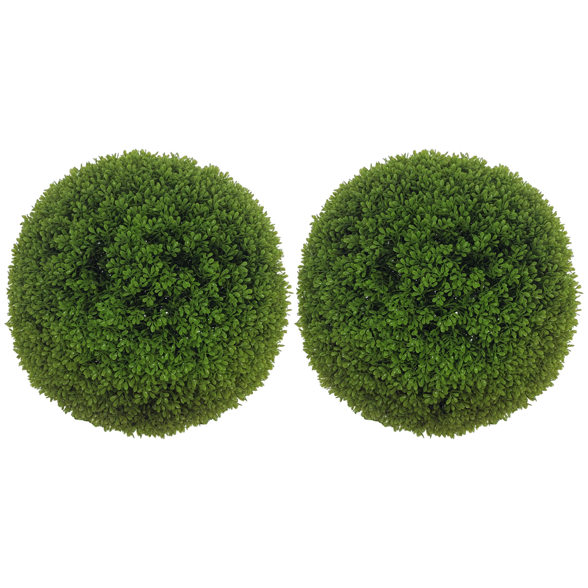 Lot de 2 boules de buis artificielles de