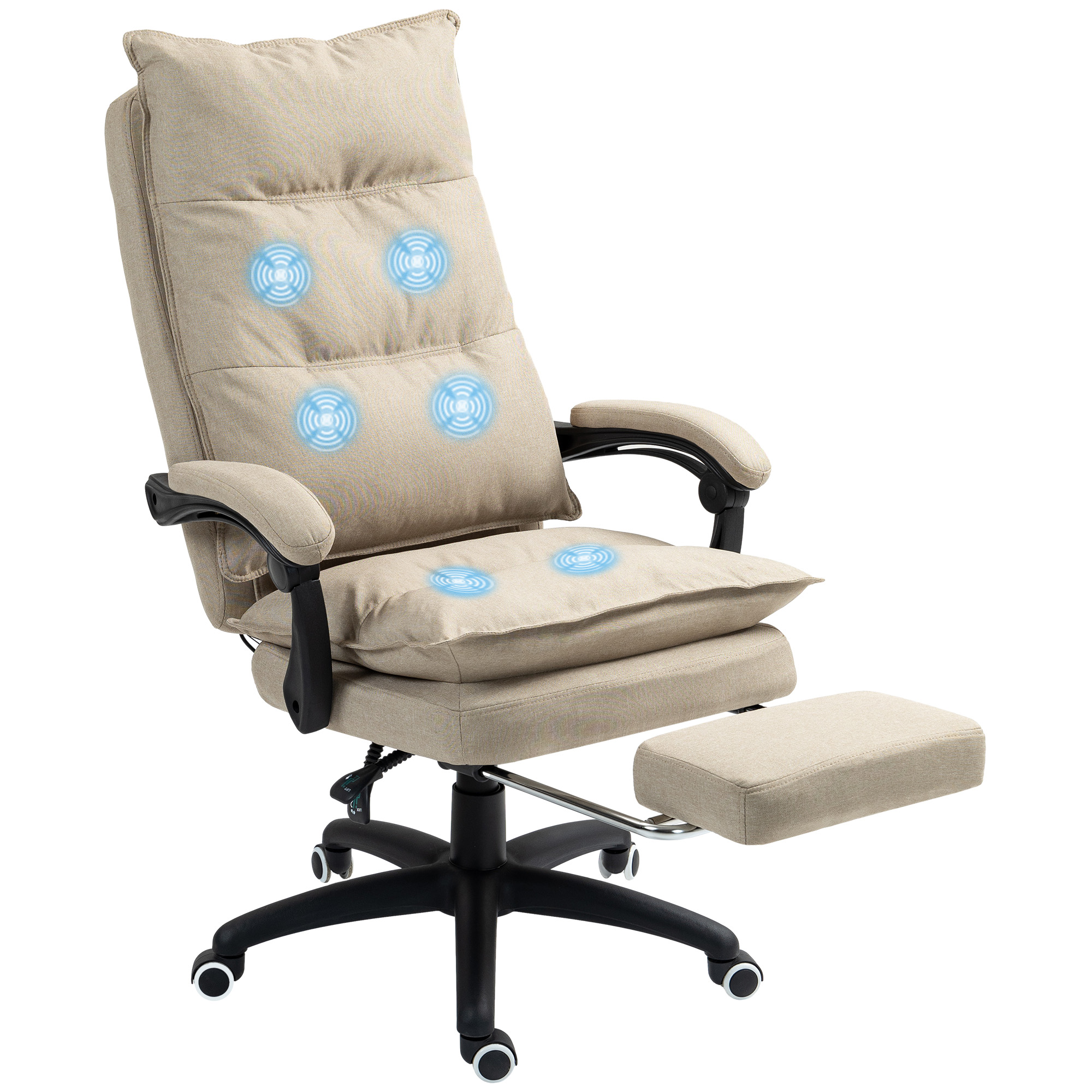 Fauteuil de bureau massant beige