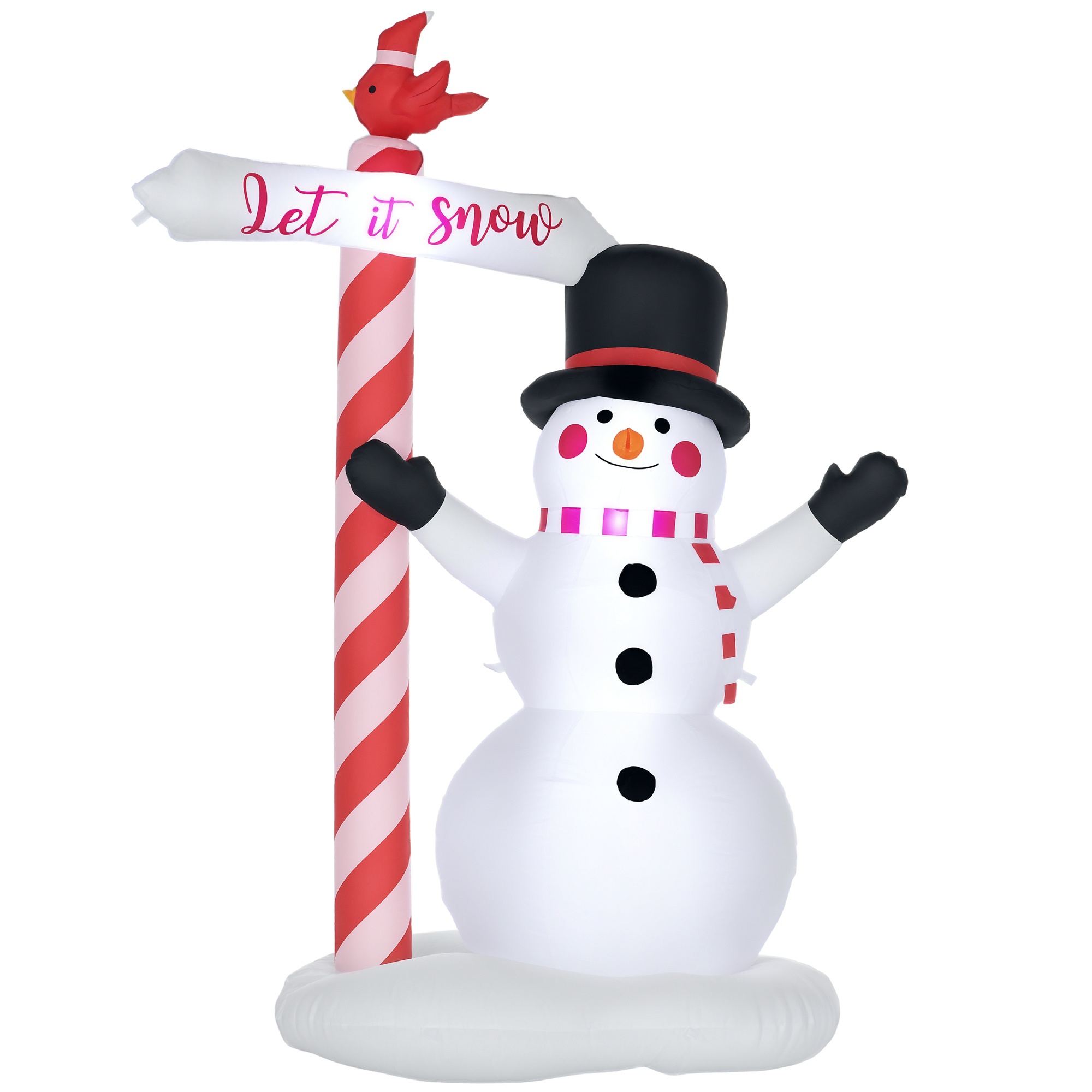 Bonhomme de neige gonflable 213 cm