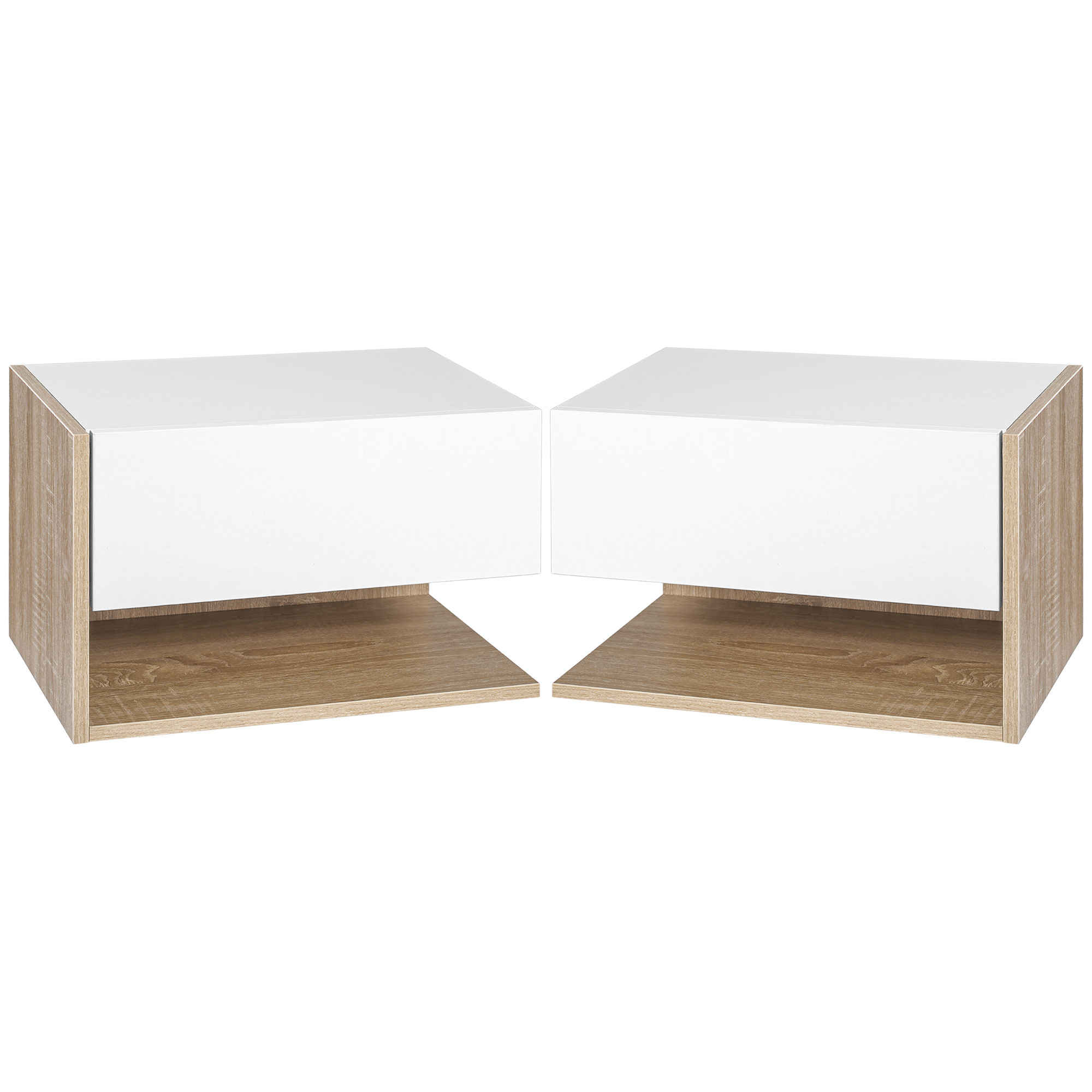 Lot de 2 Tables de Chevet murales - Lot