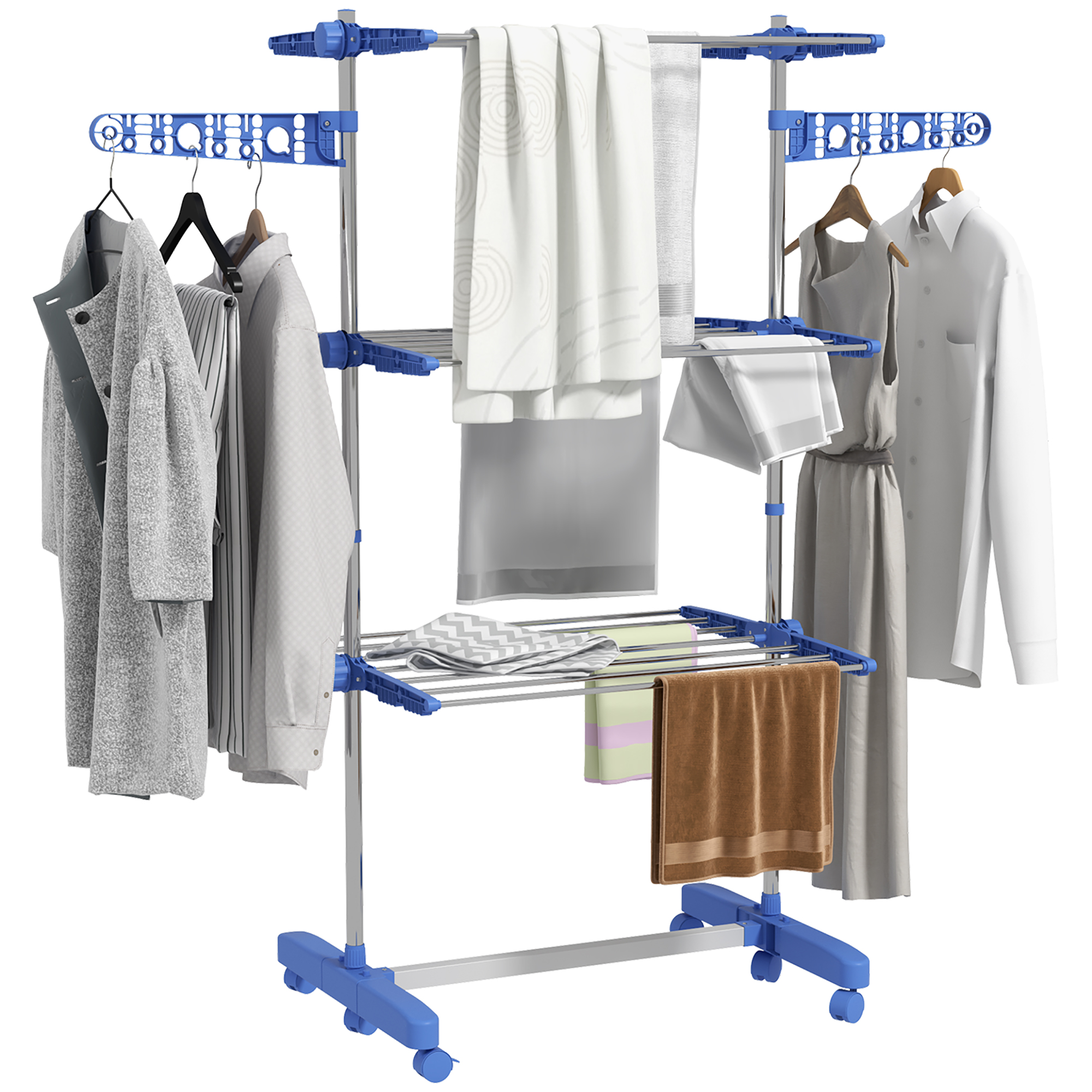 Séchoir à linge étendoir pliable ailes l