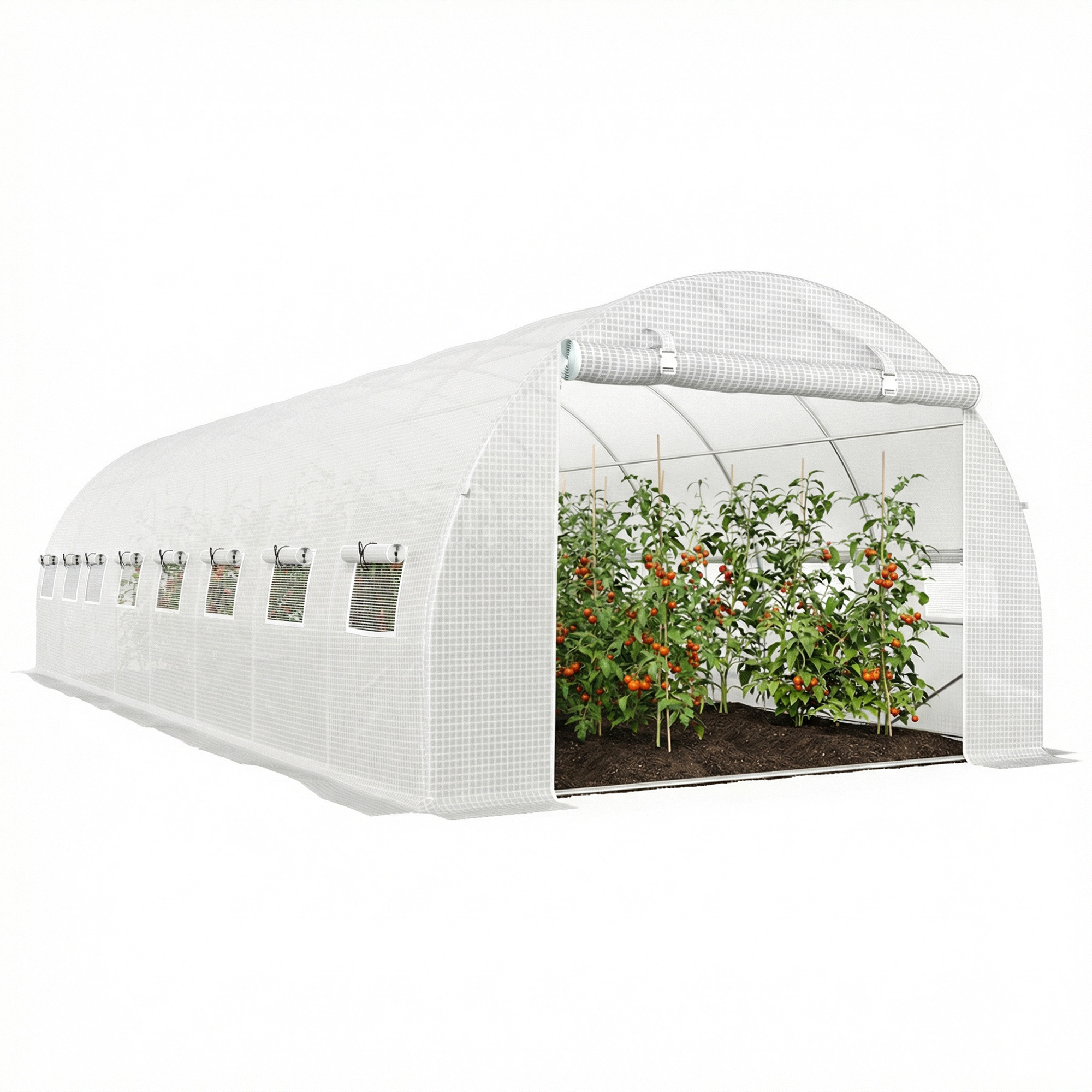 Serre de jardin tunnel 24m² 8L x 3l x 2H