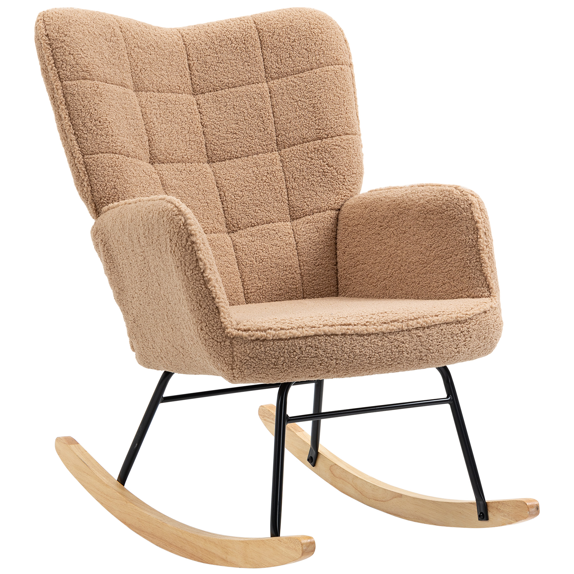 Chaise bascule marron