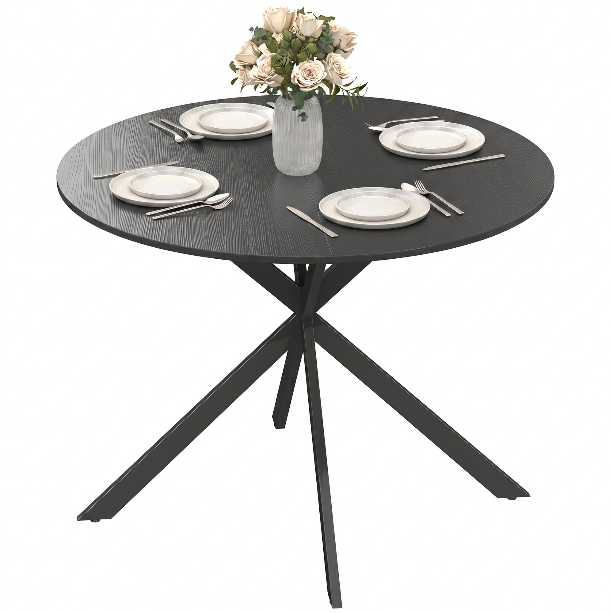 Table à Manger Ronde pour 4 Personnes 10