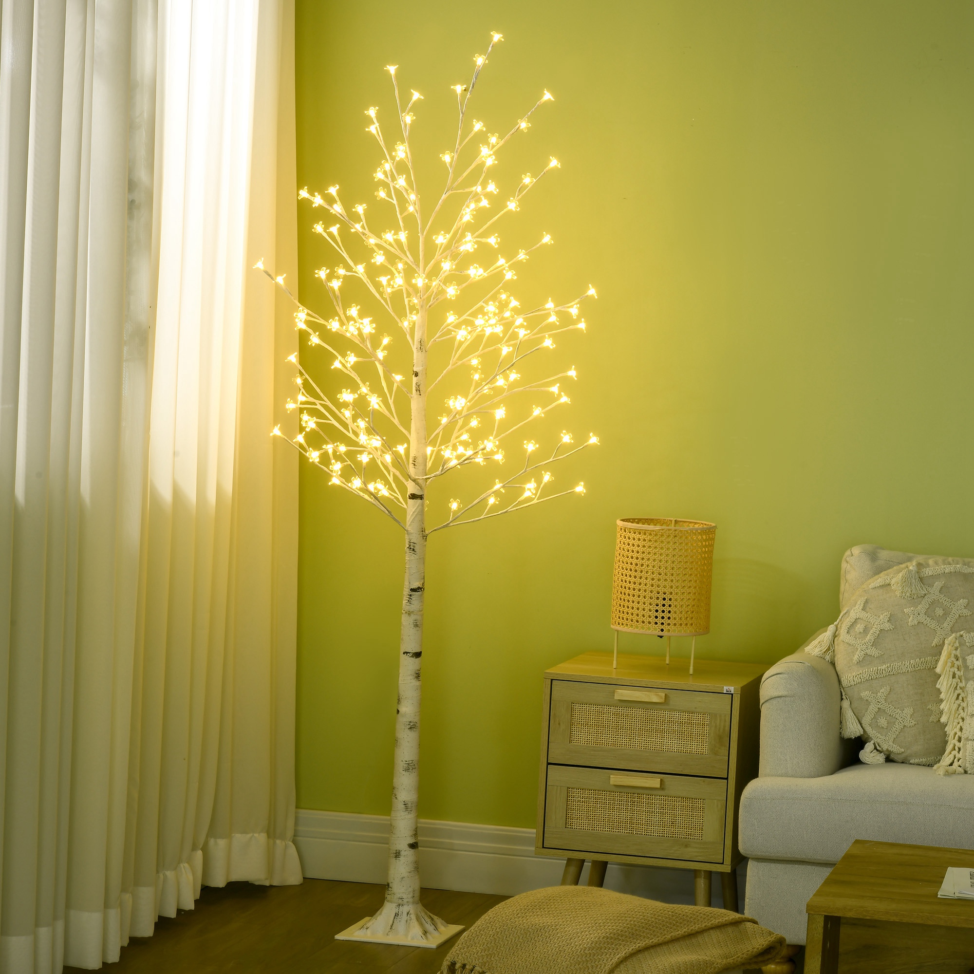 Arbre LED écorce réaliste