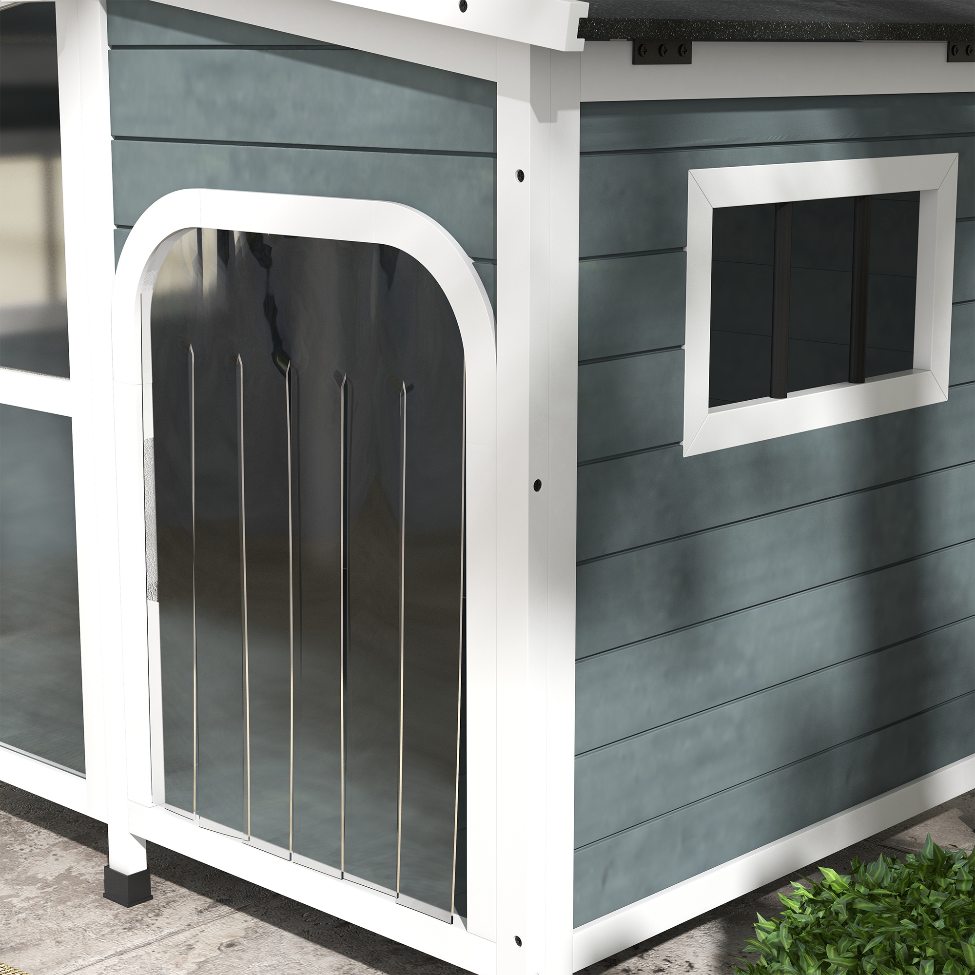 Niche pour petits chiens avec toit rabattable et fond amovible_voghion.com