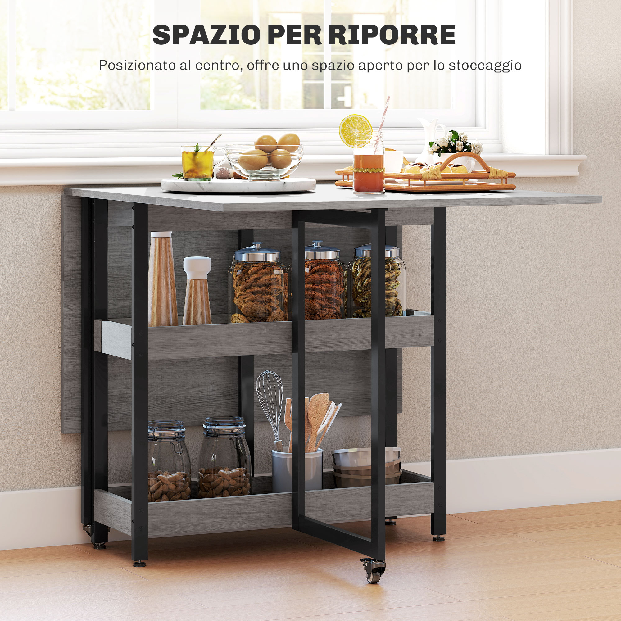 Mesa cerrada compacta