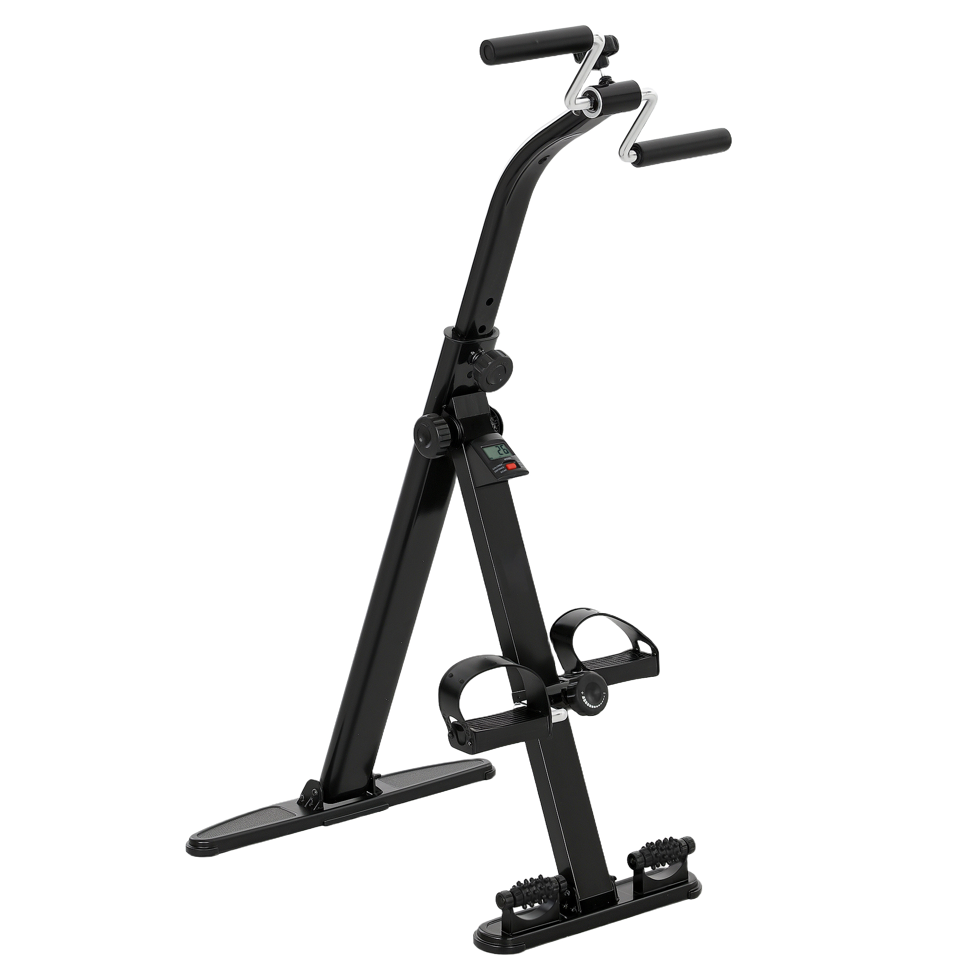 Seated Pedal Exerciser, Foldable Leg Exercise Bike with LCD Monitor for Seniors Elderly, Rehabilitation Recovery Therapy