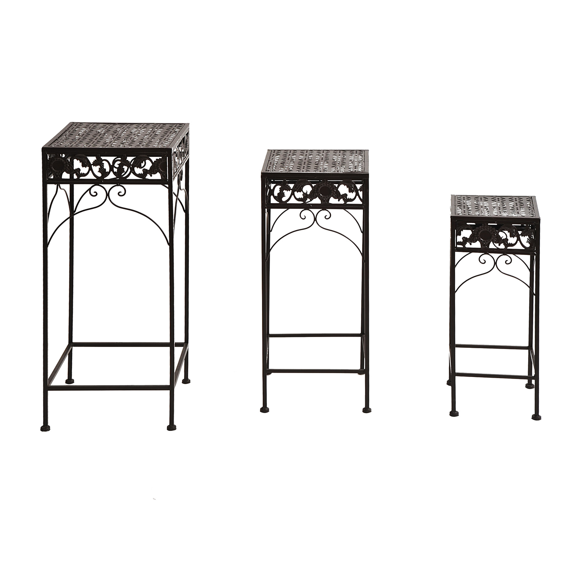 Supports à plantes Irovami fer forgé ensemble vue générale