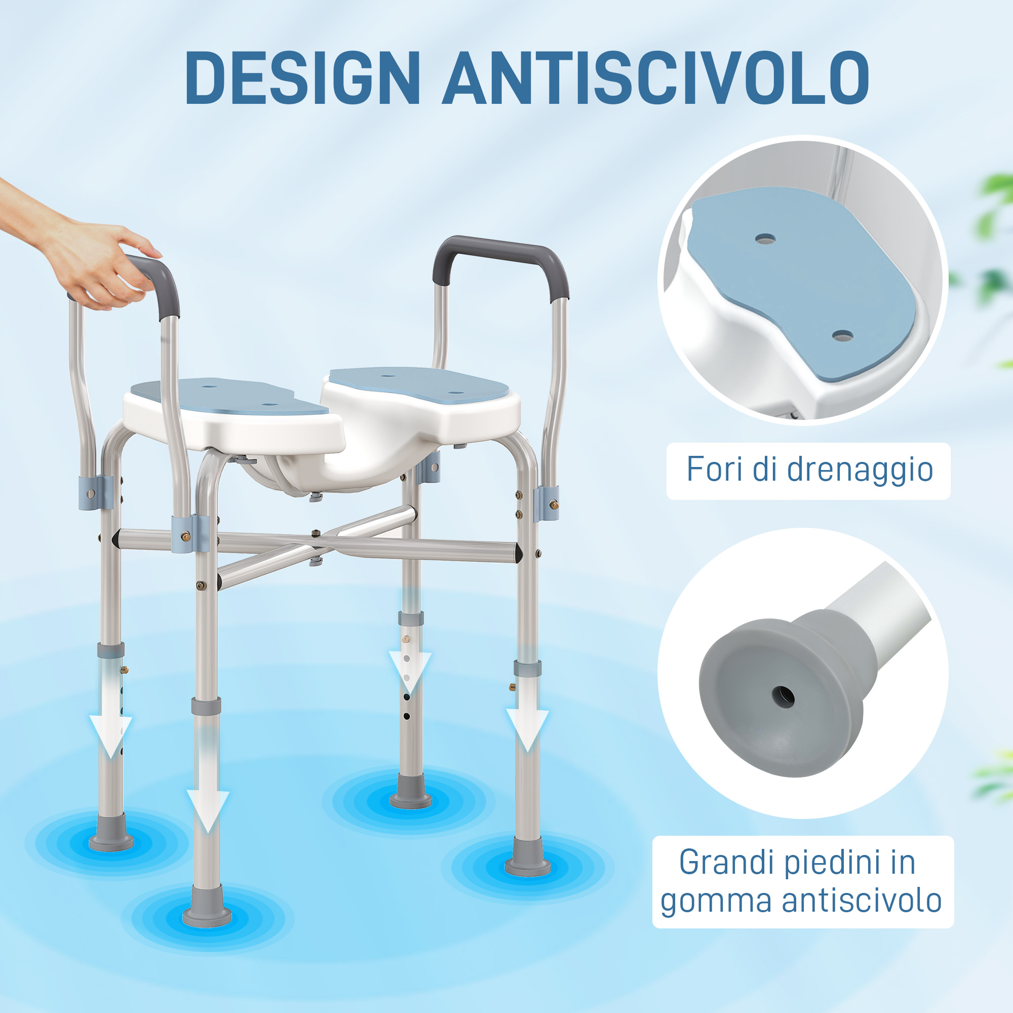 piedini antiscivolo