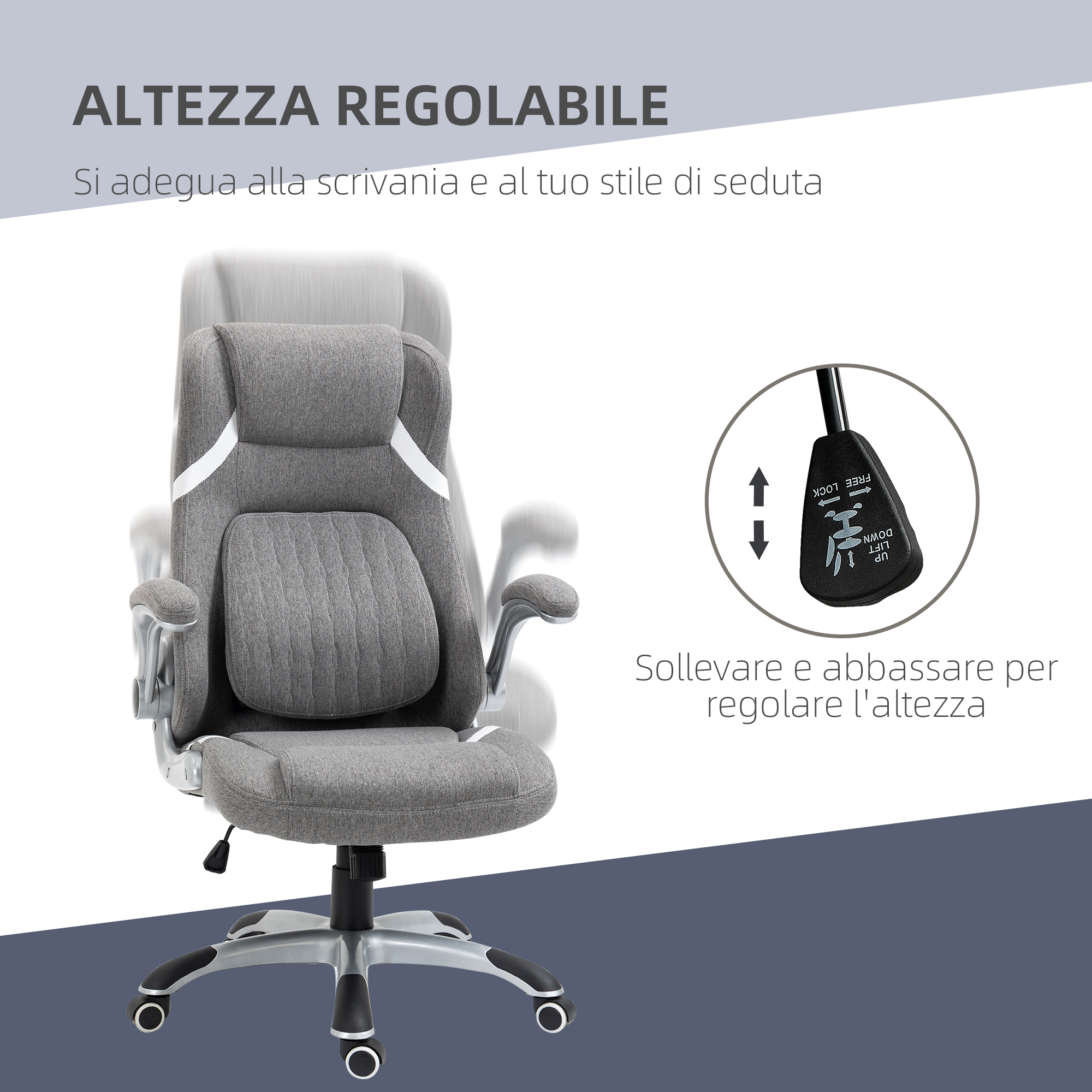 Silla escritorio soporte lumbar