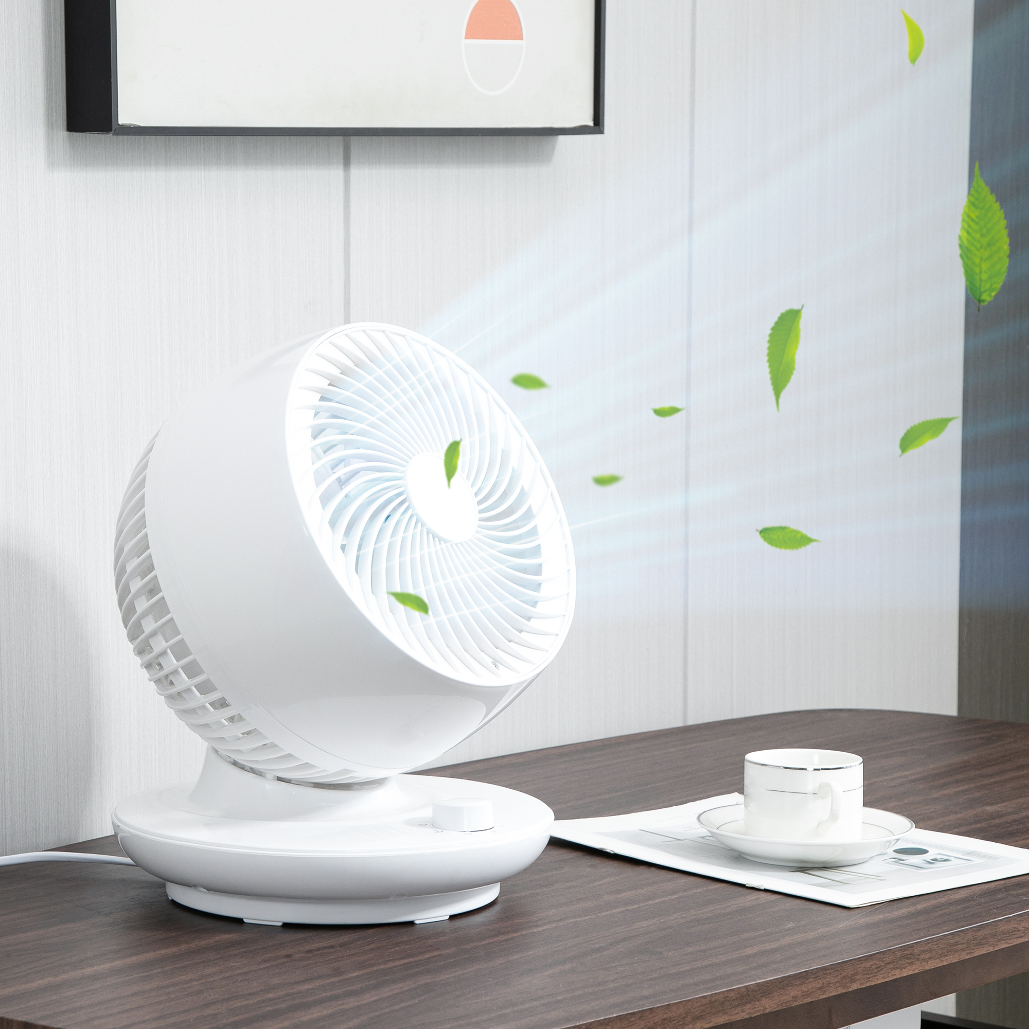 Ventilateur de bureau avec oscillation 70°