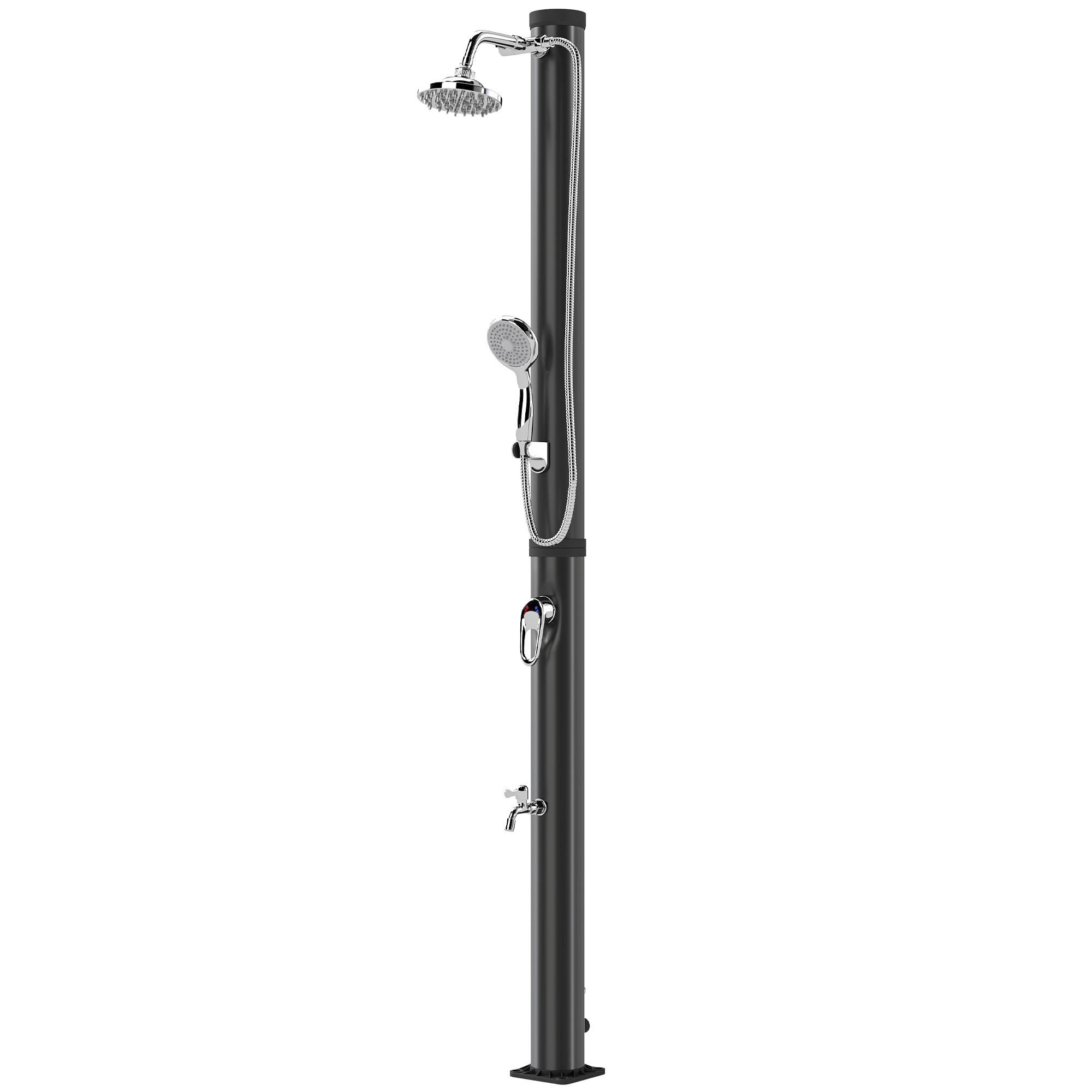 Douche solaire Irovami noire 20L vue générale