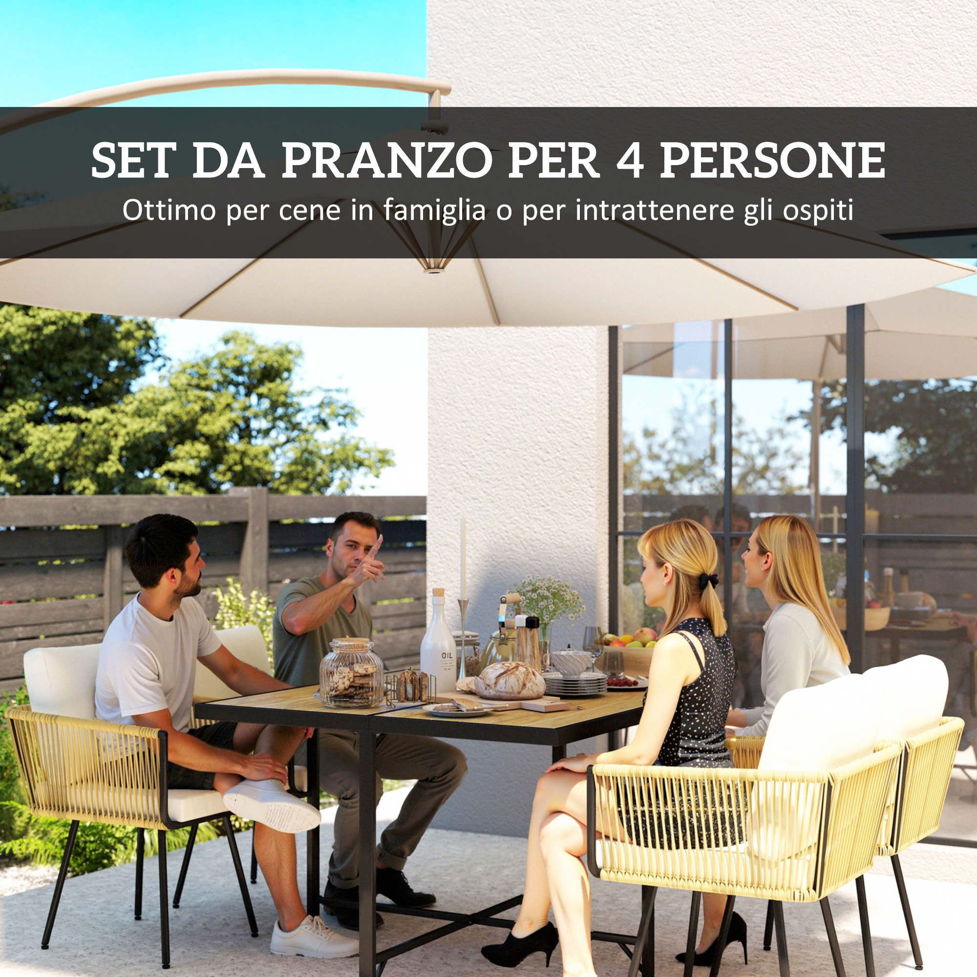 Design salvaspazio - sedie sotto il tavolo