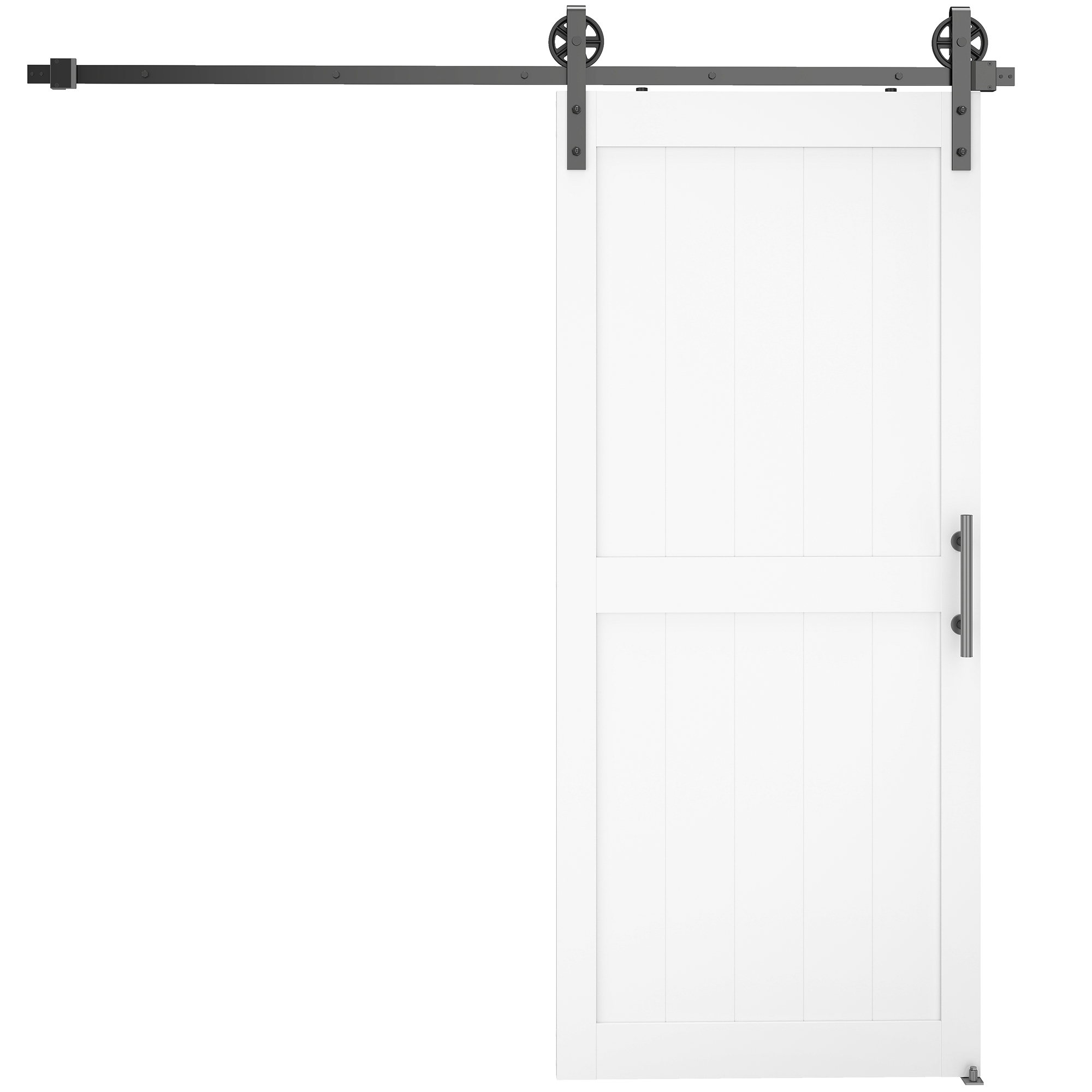 Porte coulissante intérieure style industriel - vue d'ensemble