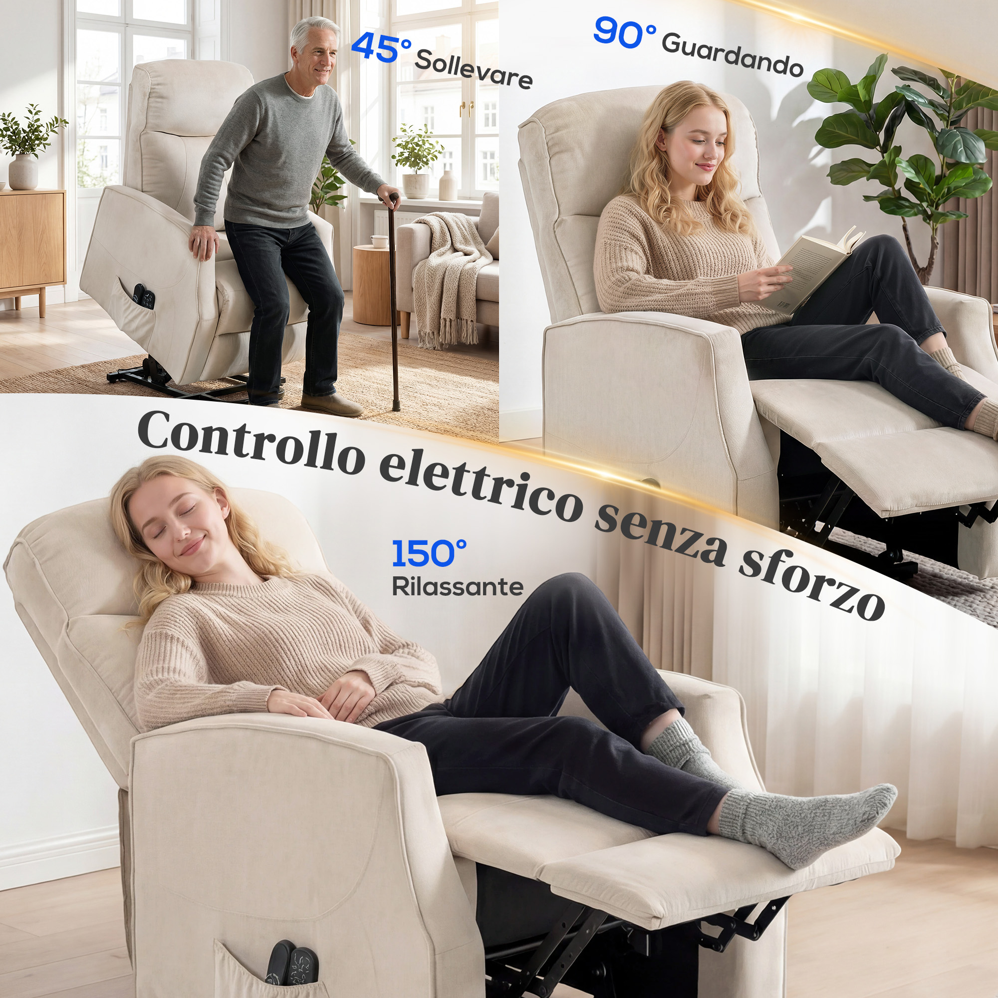 Porta USB e tasche laterali - pratiche