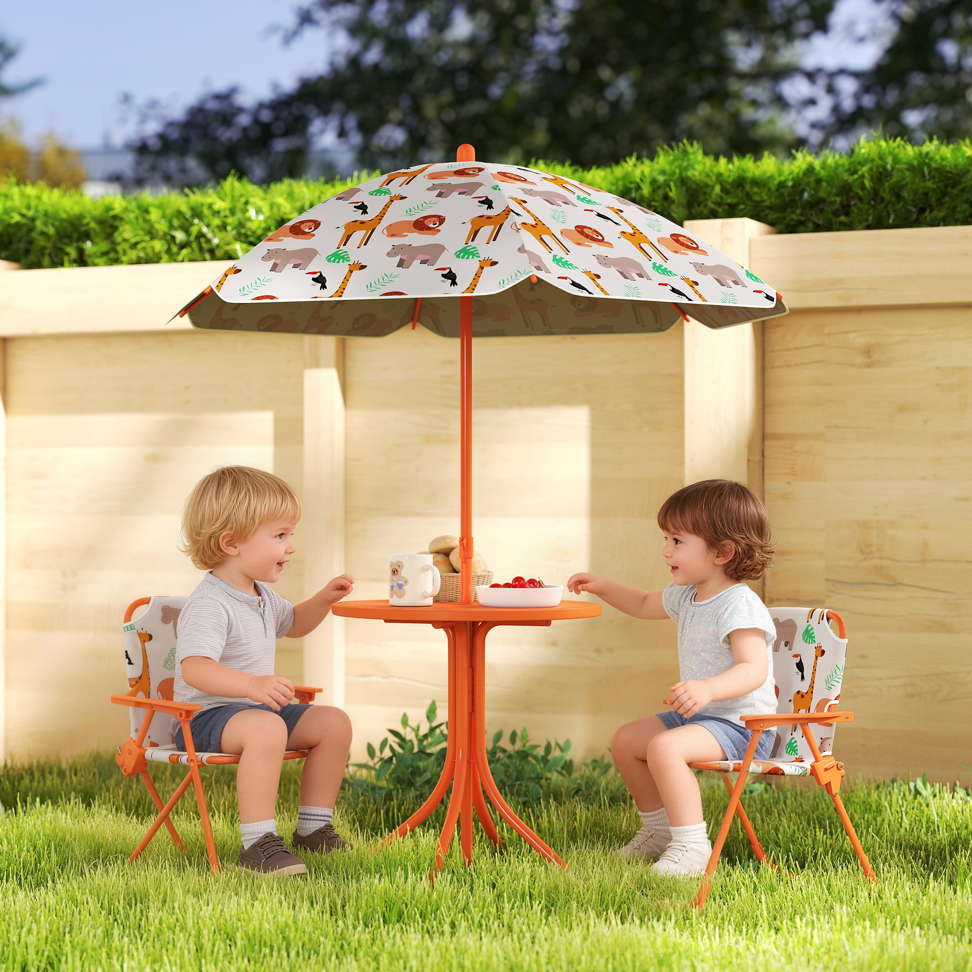 Parasol orange - protection solaire