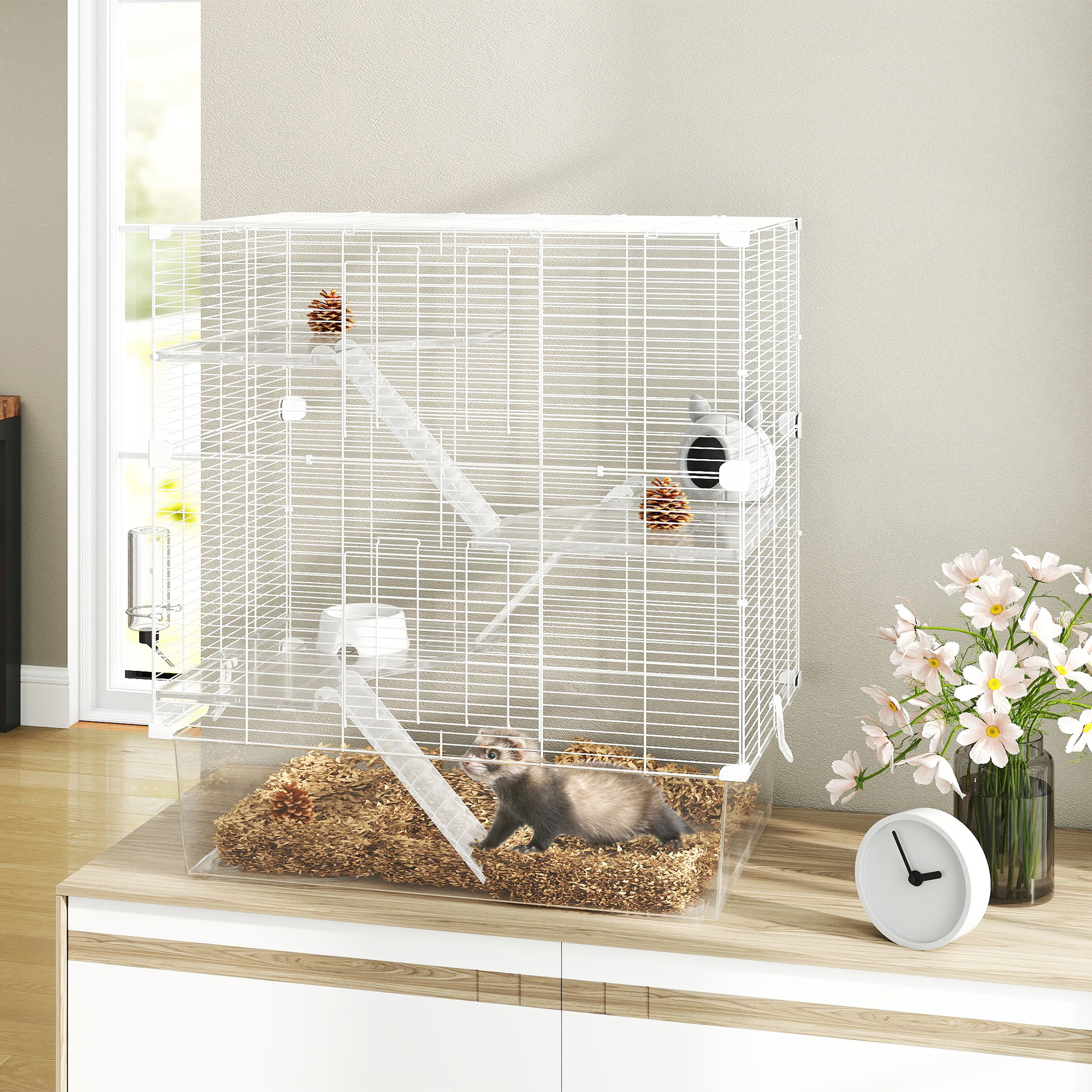 Cage rongeurs plusieurs niveaux