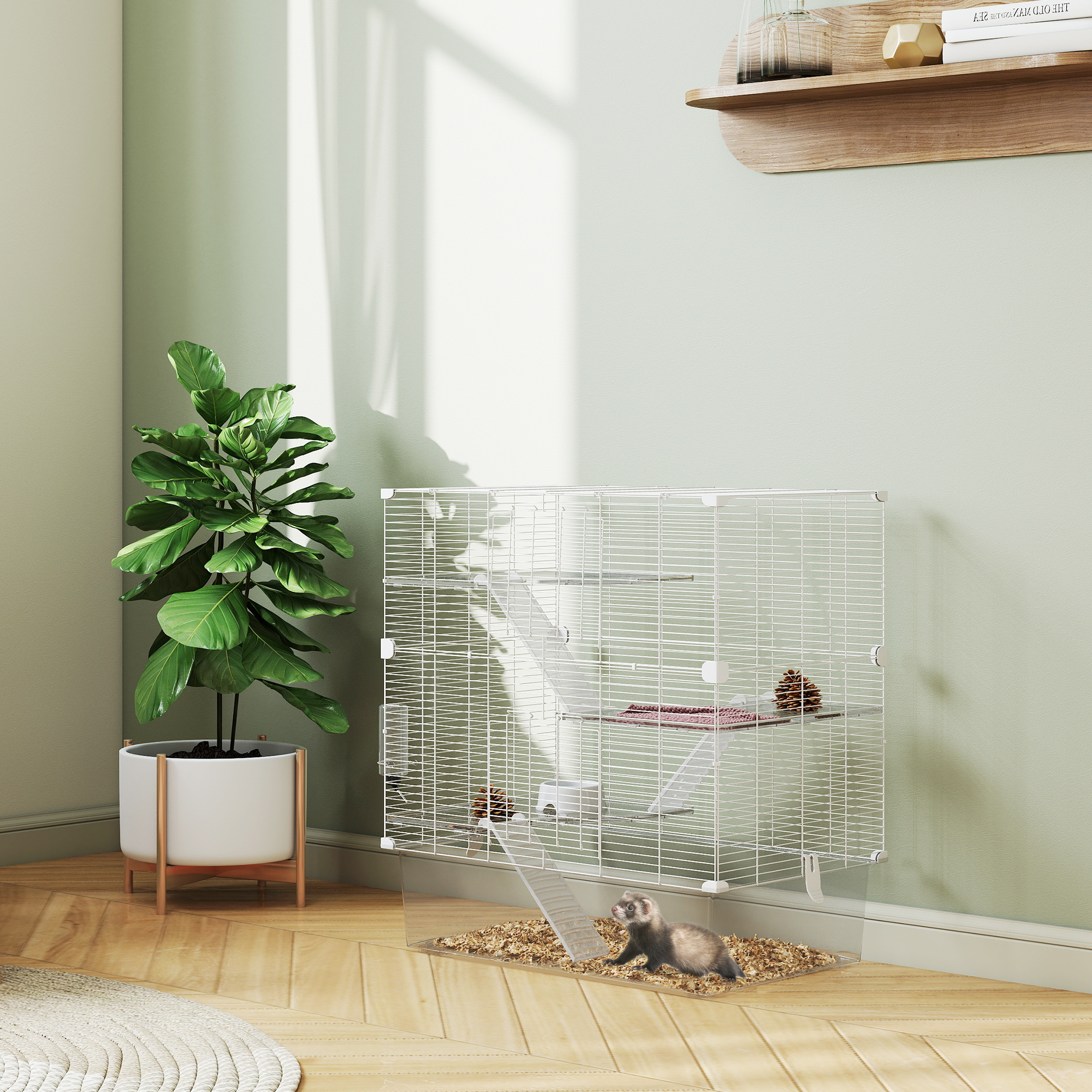 Cage rongeurs blanche