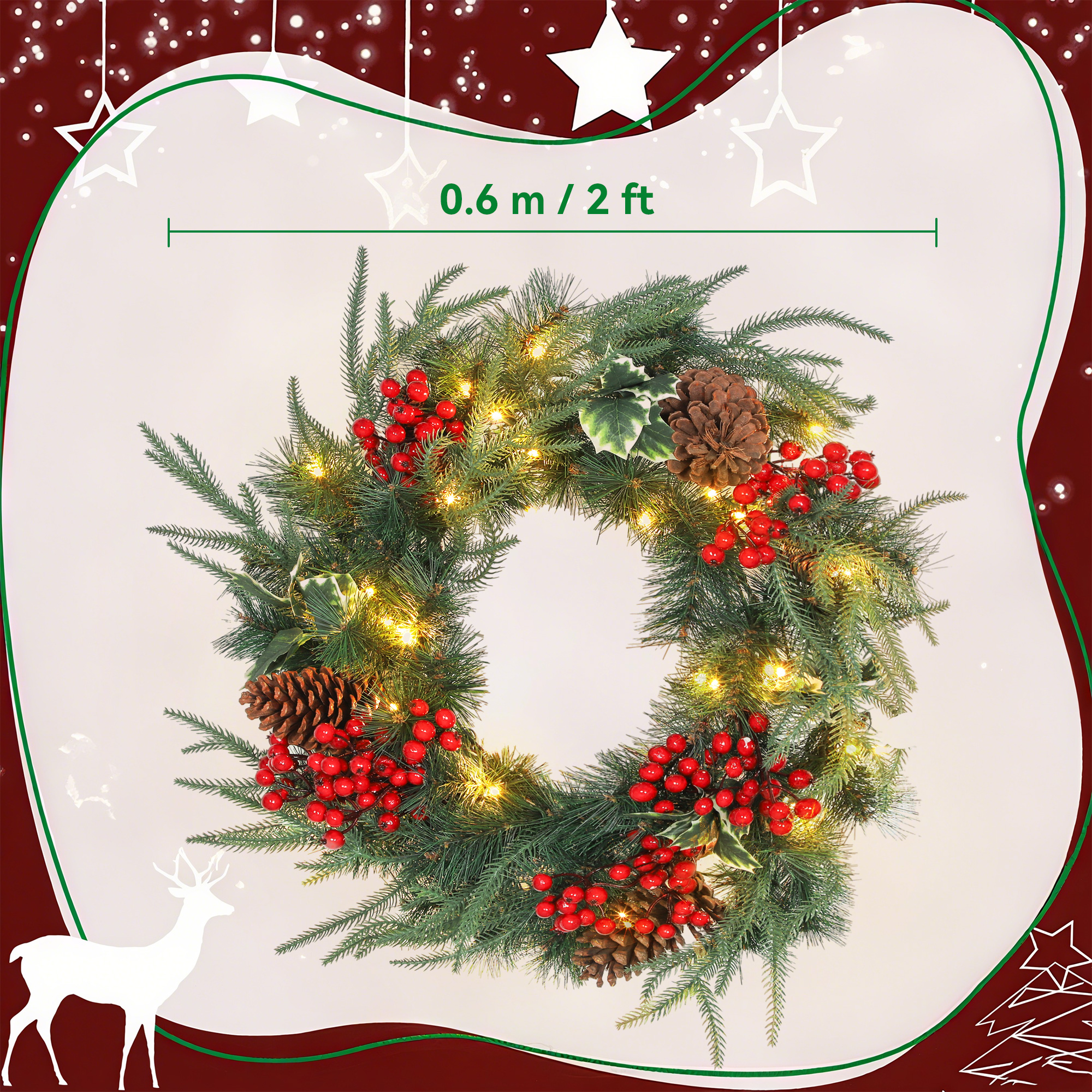 Guirlande Noël verte