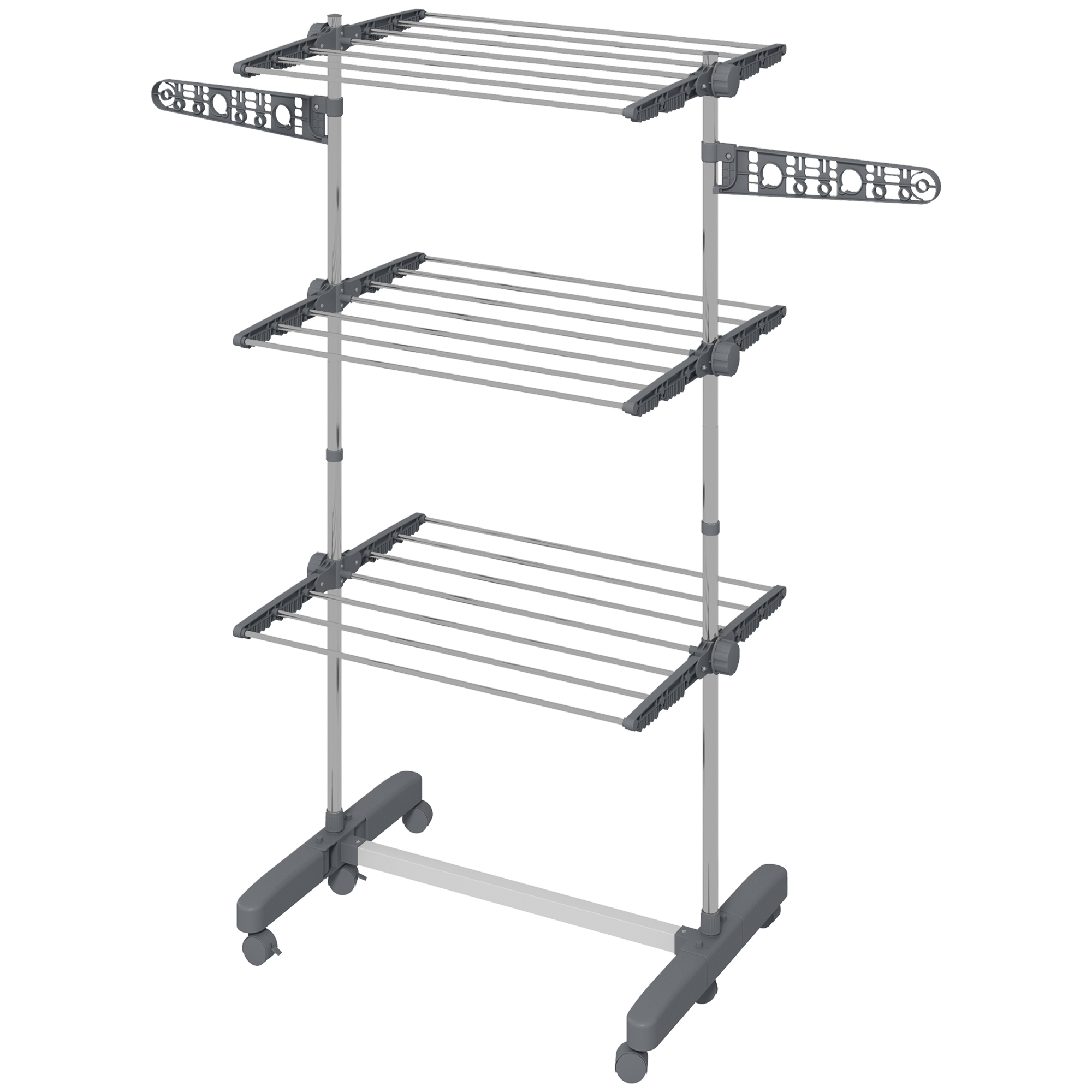 Séchoir pliable avec ailes latérales