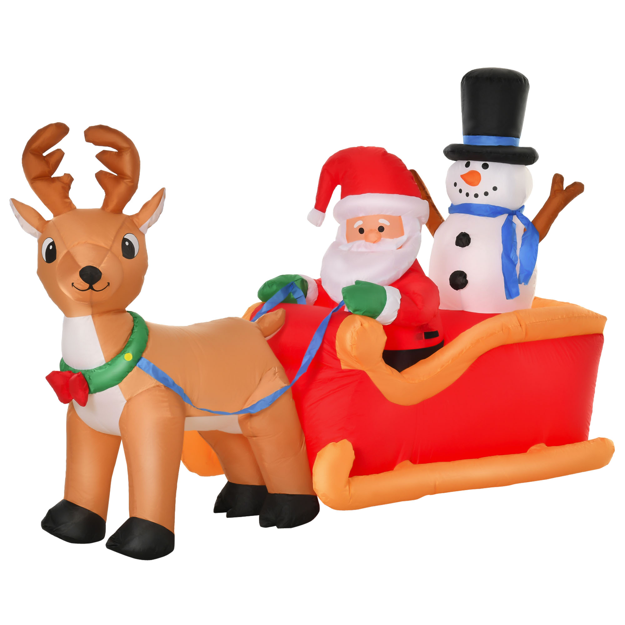 Père Noël gonflable LED