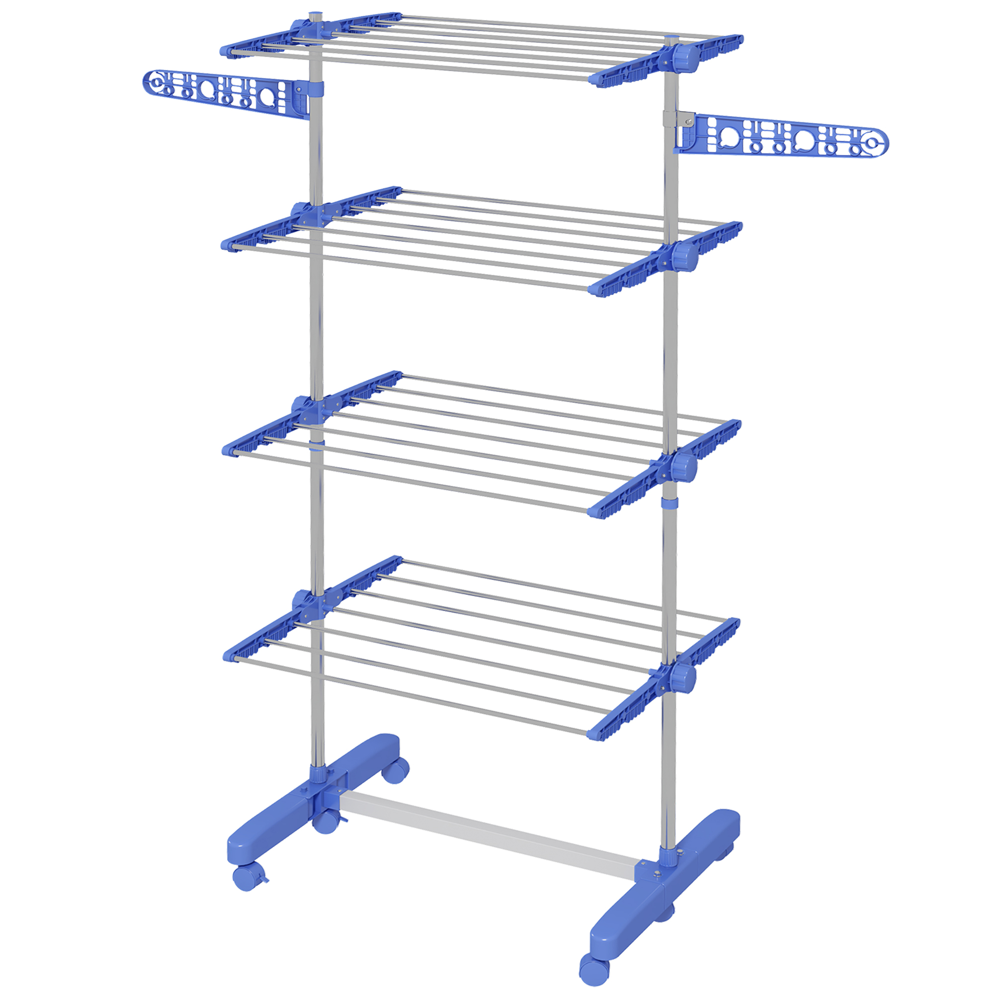 Séchoir pliable avec ailes latérales