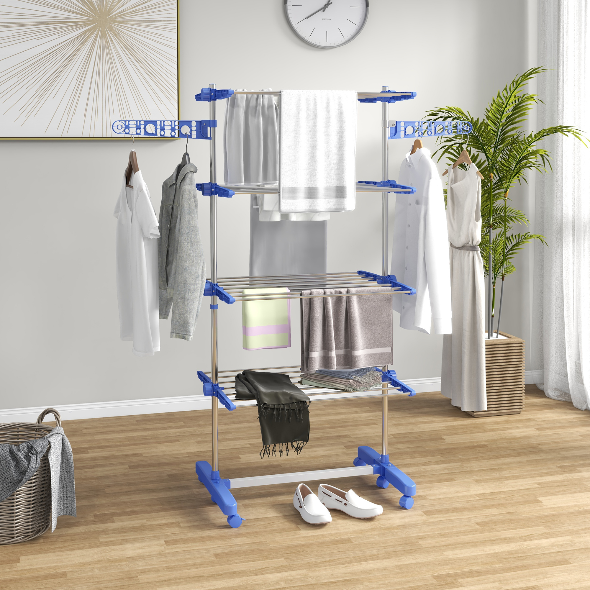Étendoir à linge 142x55x172 cm