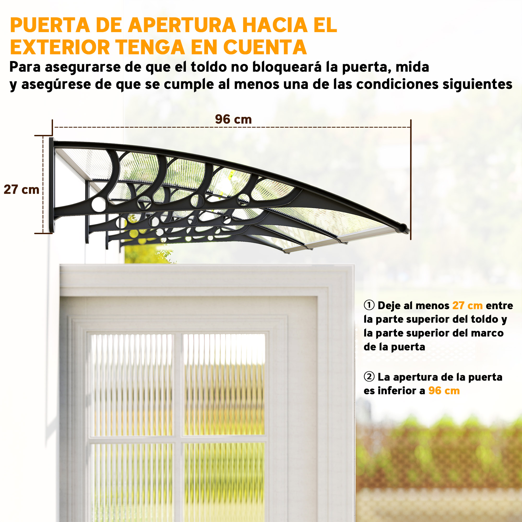 Marquesa Para Puertas Y Ventanas, Tejadillo De Policarbonato_voghion.com