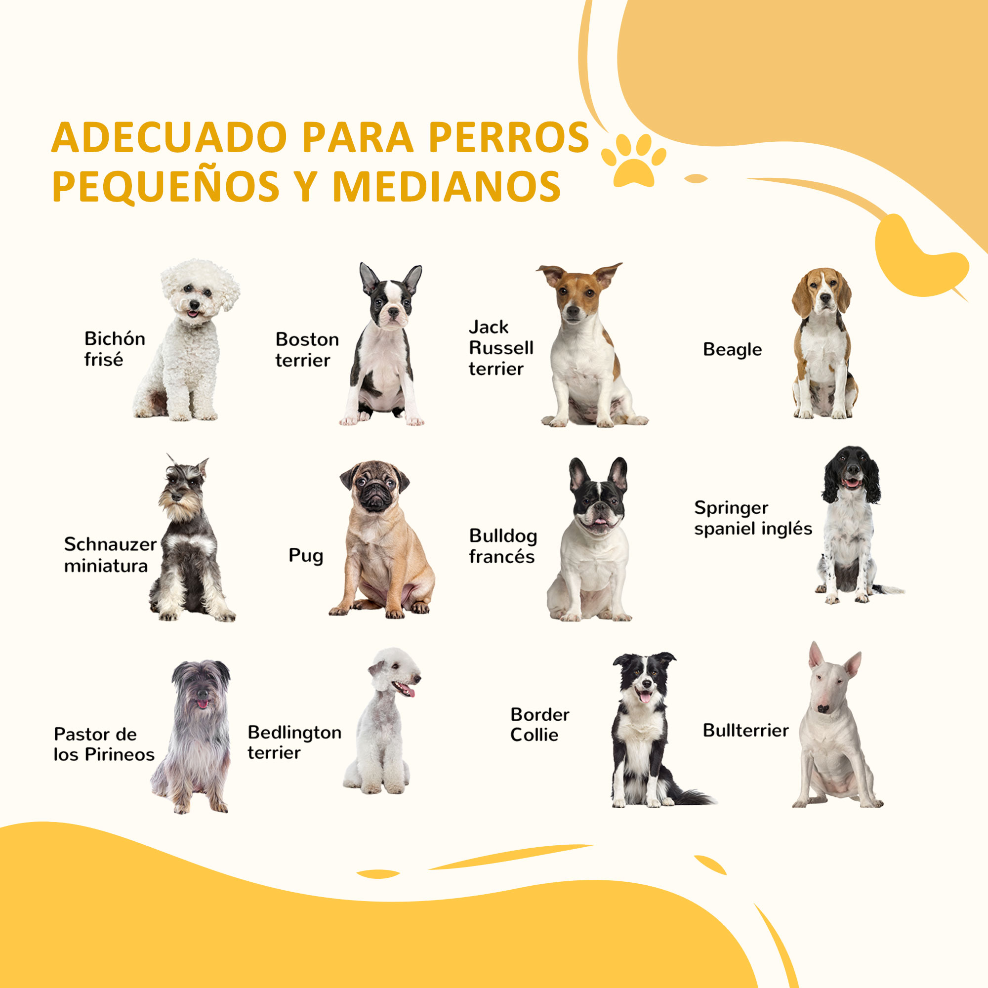 Valla extensible para mascotas con paneles y patas de apoyo natural_voghion.com