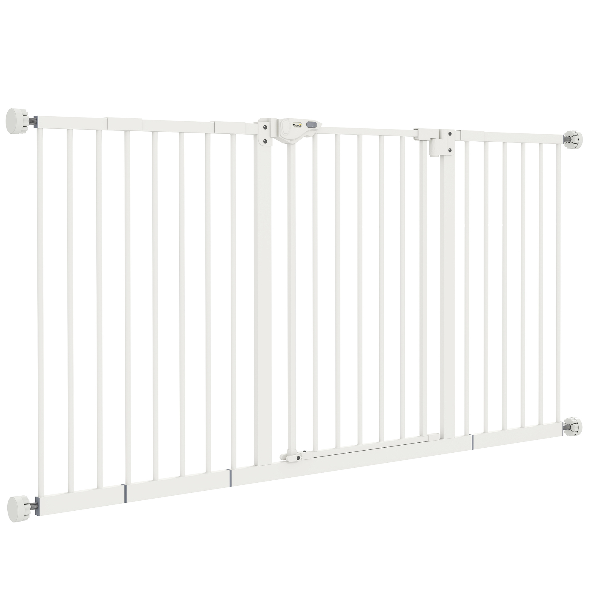 Safety Gate With Auto Close And Double Lock System For Pets White_voghion.com
