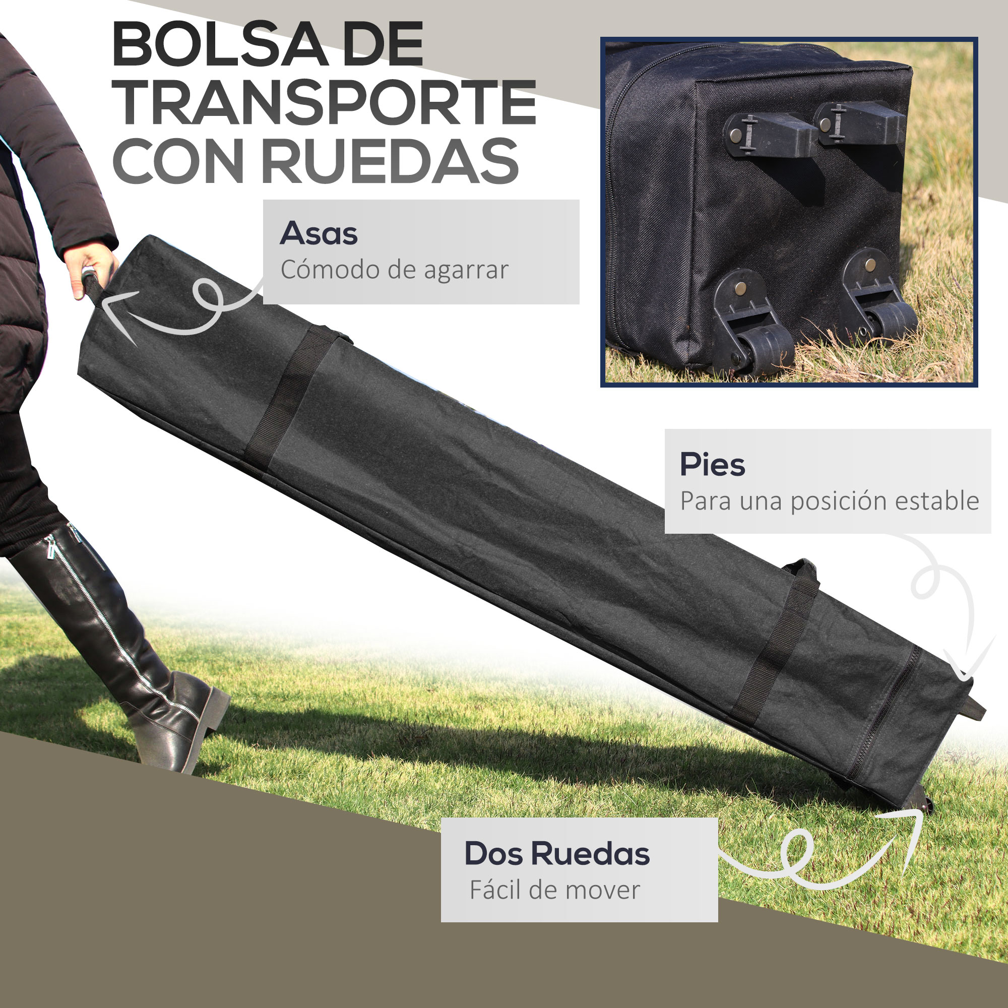 Carpa Plegable Pop-up Con Altura Ajustable Protección Uv Doble Techo_voghion.com