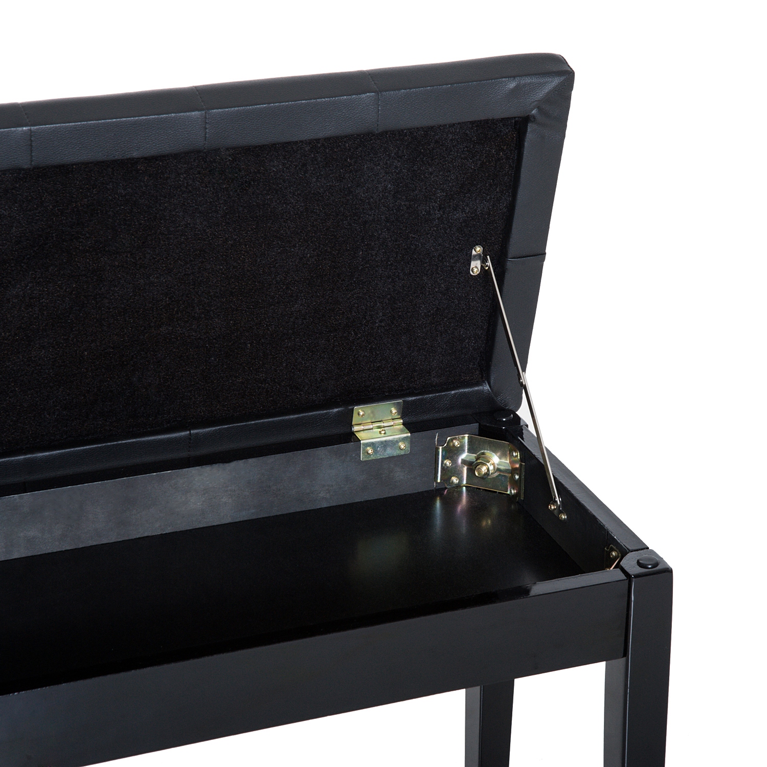 Banc de piano avec rangement et siège en similicuir_voghion.com